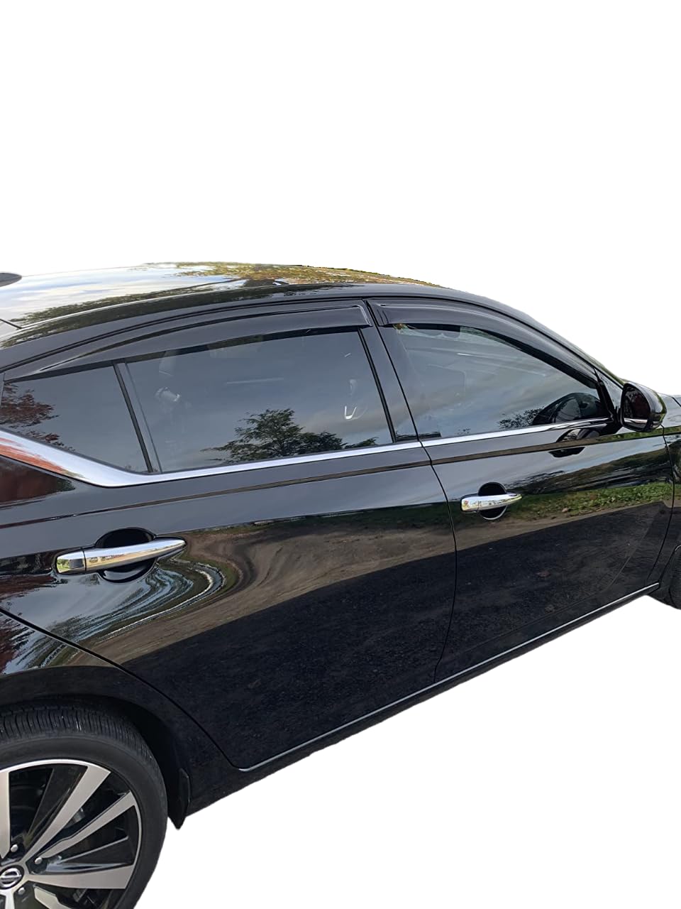 2019-2025 Tape-On Rain Guards For Nissan Altima Side Window Visor Deflectors Extra Thick Vent Shades S Sr Sv Sl L34 2019 2020 20