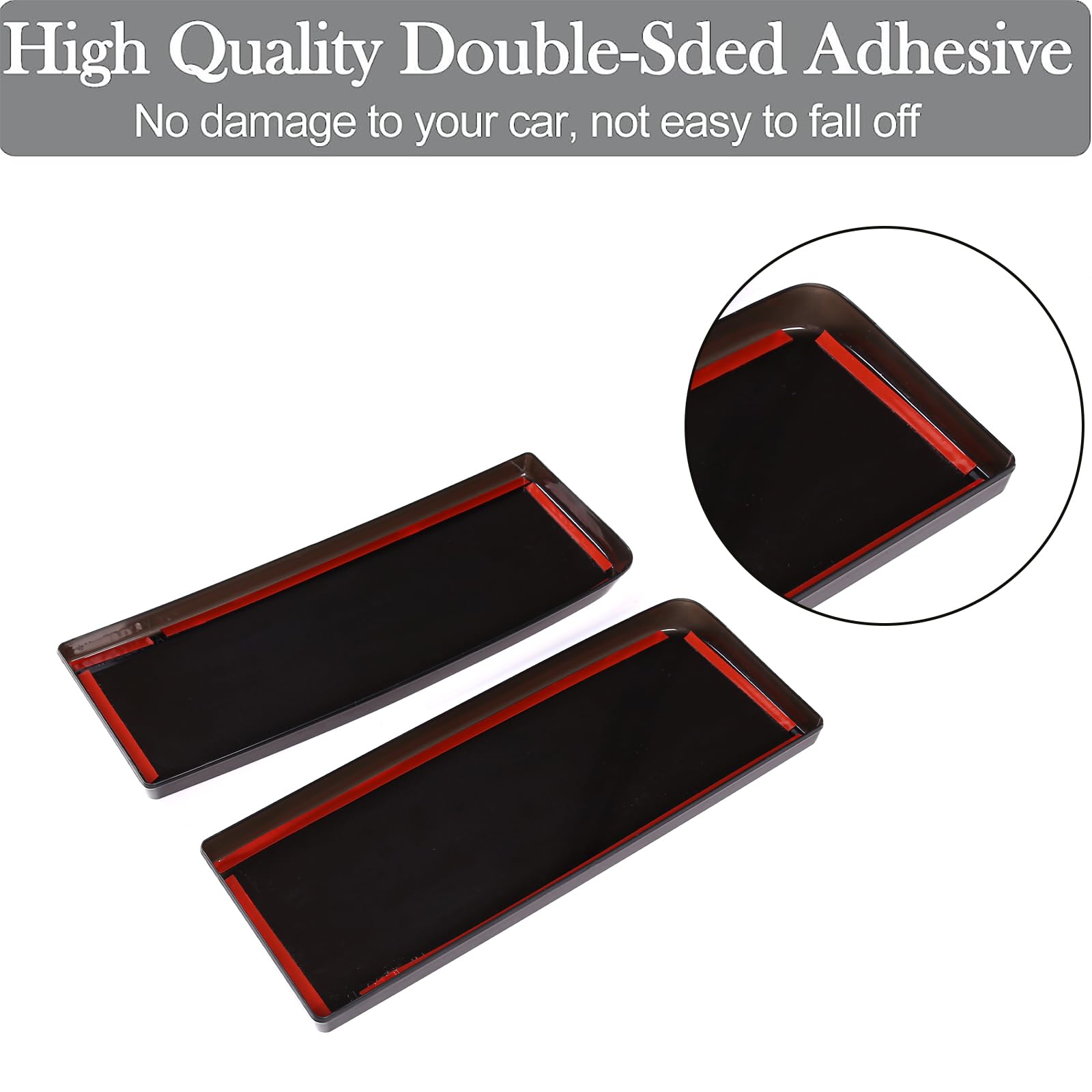 Piugilh Rear Tail Light Lamp Cover Guard Trim Compatible With Hummer H2 2003-2009, Smoked Black Exterior Accessories Light Bezel Decor