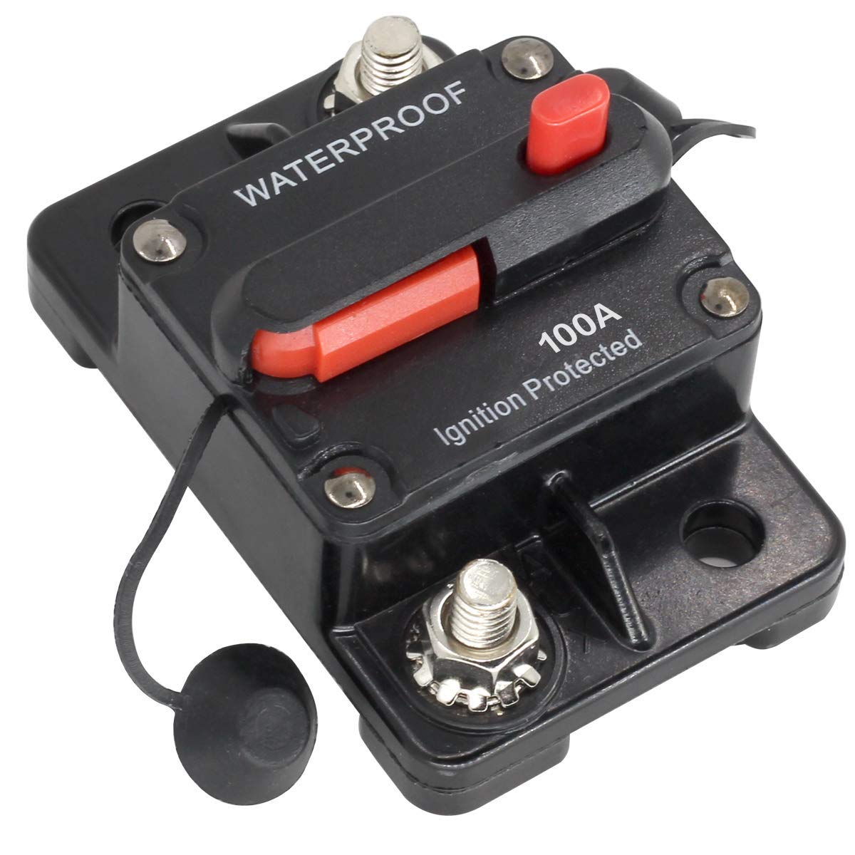 Zookoto 12V- 42Vdc 100 Amp Circuit Breaker With Manual Reset For Car Truck Rv Atv Marine Boat Vehicles/Electronic Systems