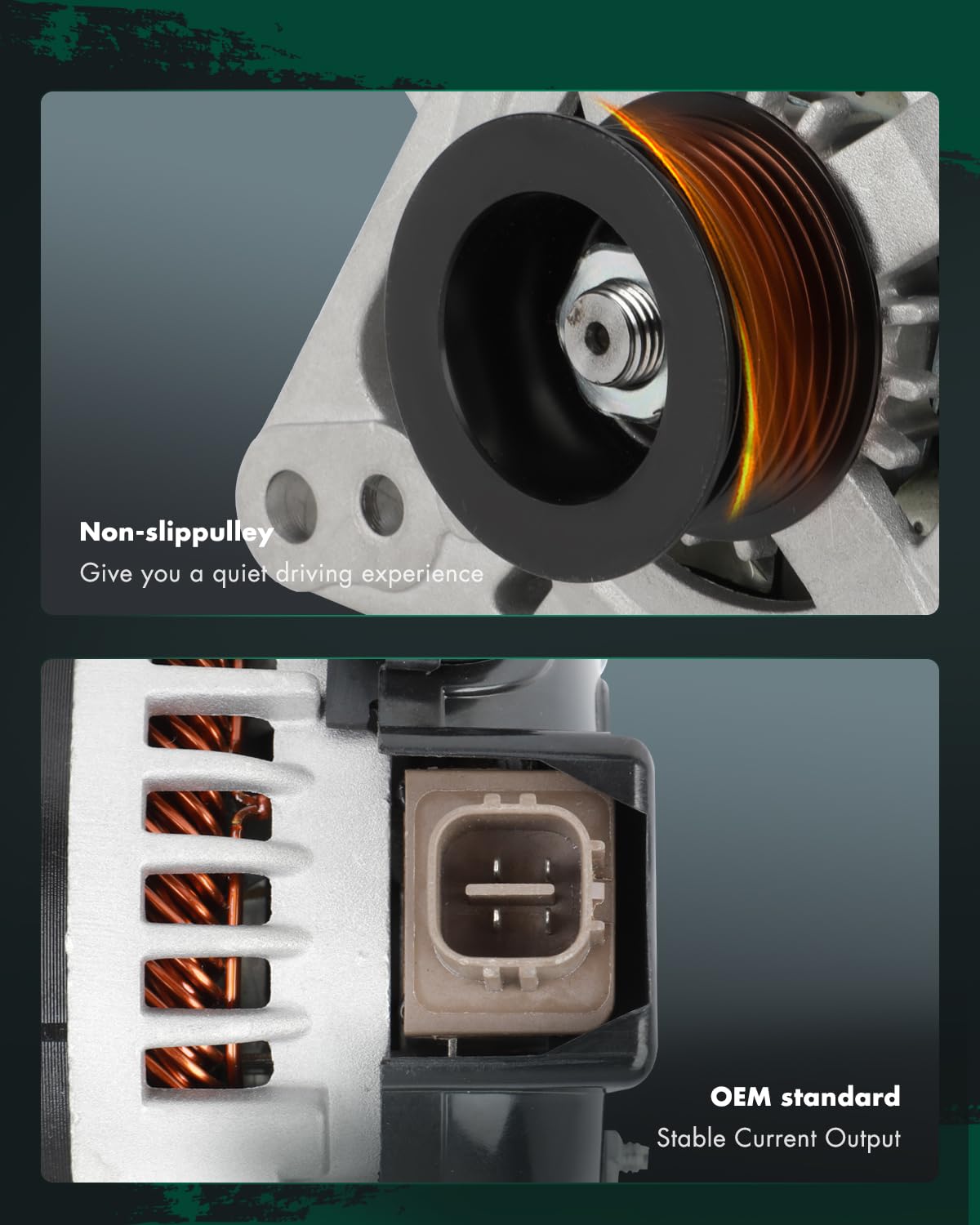 SCITOO Alternator Fit for Toyota FJ Cruiser 2007 2008 2009 V6 4.0L - 12V 100Amp CW 7-Groove Pulley, Replace OE 11324 104210-4920