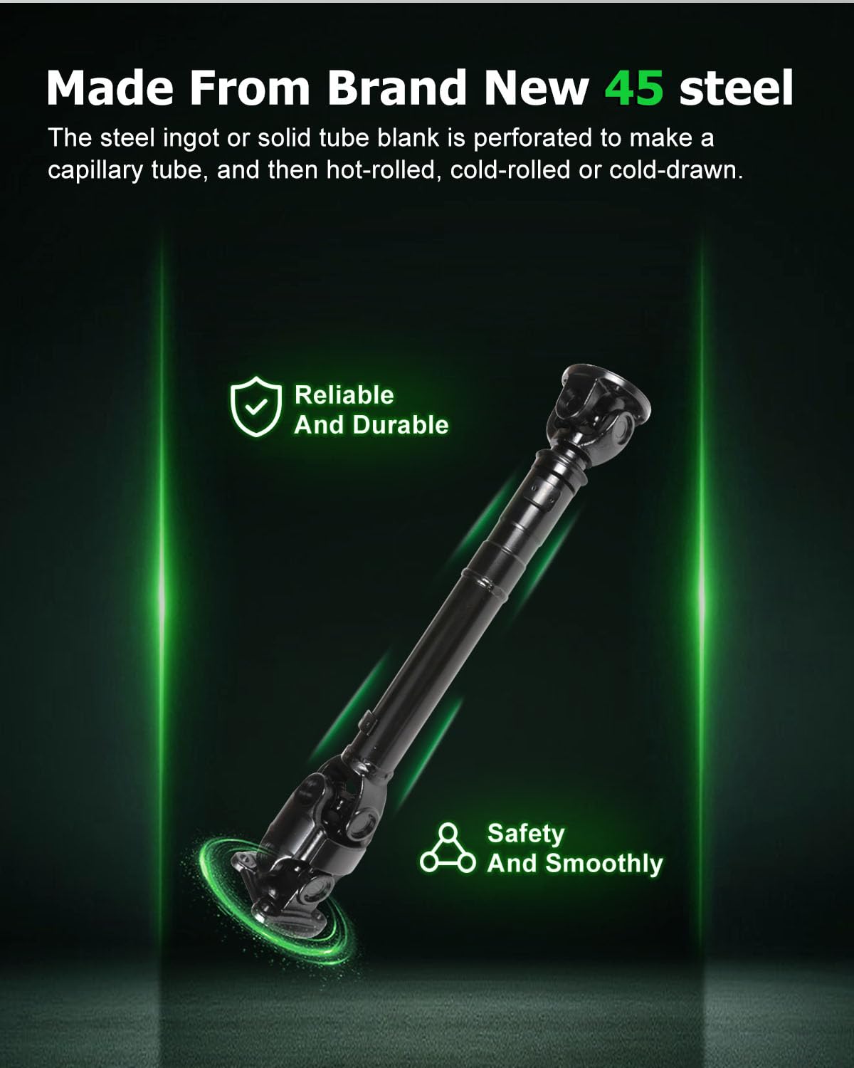 Scitoo 24.02'' Front Drive Shaft Assembly Propeller Shaft Compatible For Land Rover Discovery 4.0L 1999-2002,For Land Rover Disc