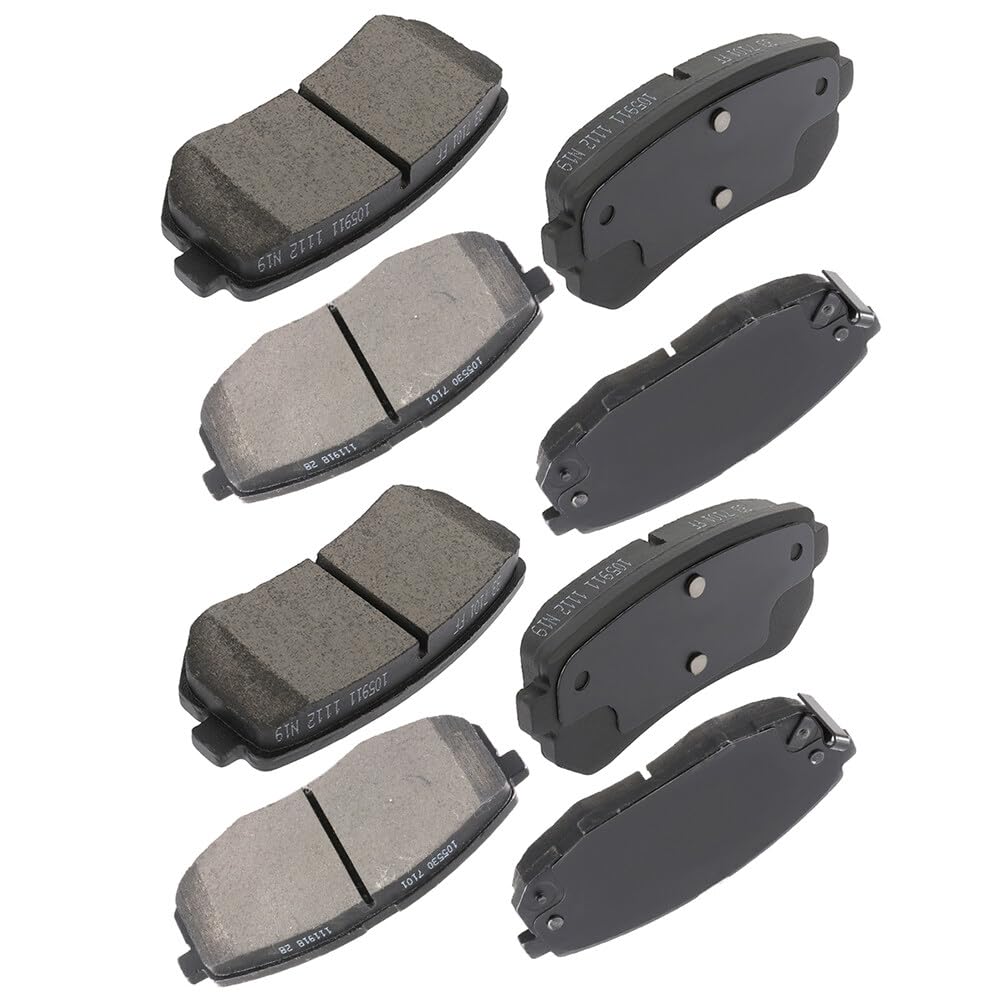 Cciyu D1397 D1157 Front & Rear Ceramic Disc Brake Pads Kit For Hyundai Elantra 2009-2012,For Kia Forte 2010-2013,For Kia Forte K