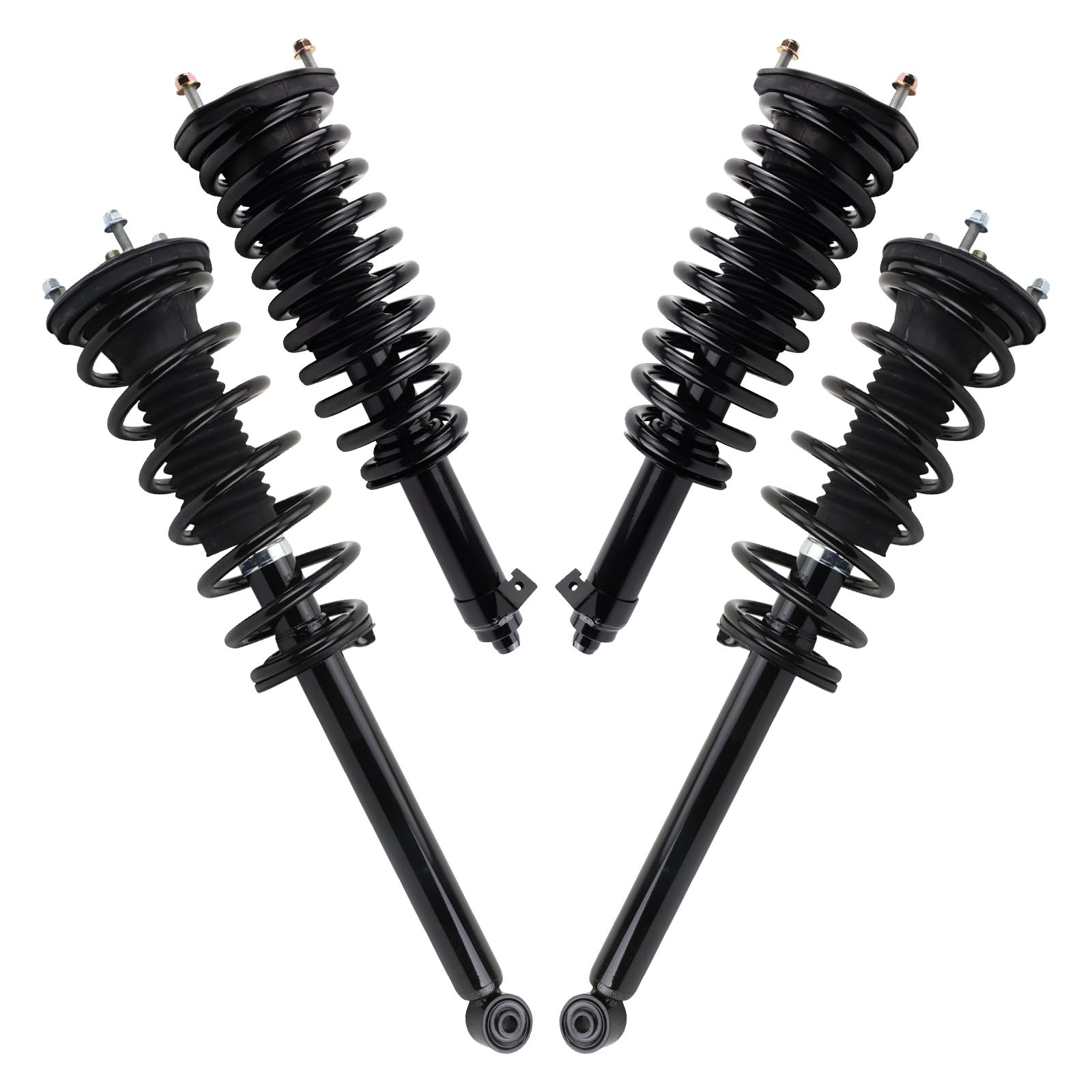 Trq Shock & Spring Assembly Set Compatible With 2009-2017 Lexus Ls460