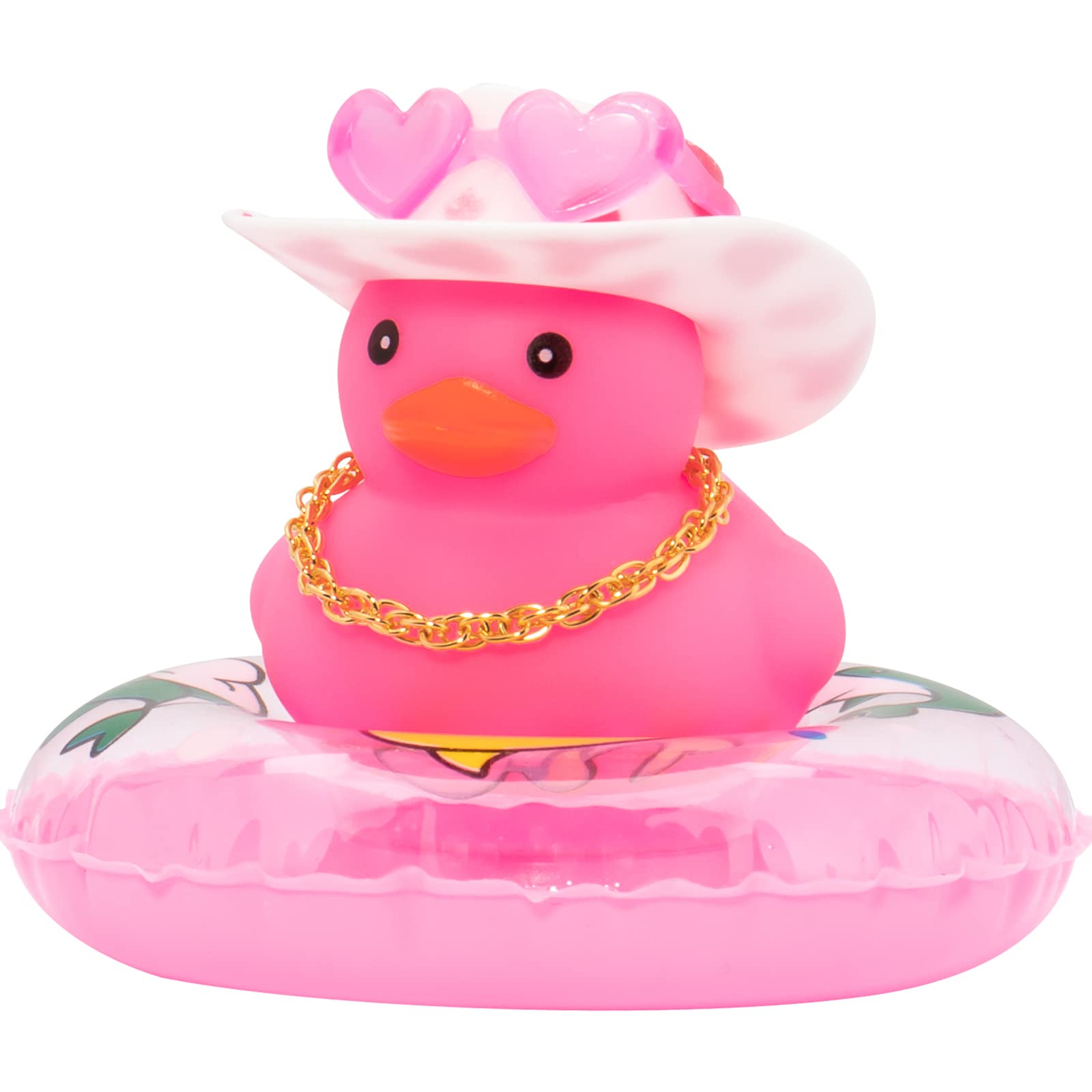 Wonuu Car Accessories Rubber Ducks Dashboard Decorations Rubber Duck Pink Accessories Dashboard Duck Car Decorations Car Ducks,