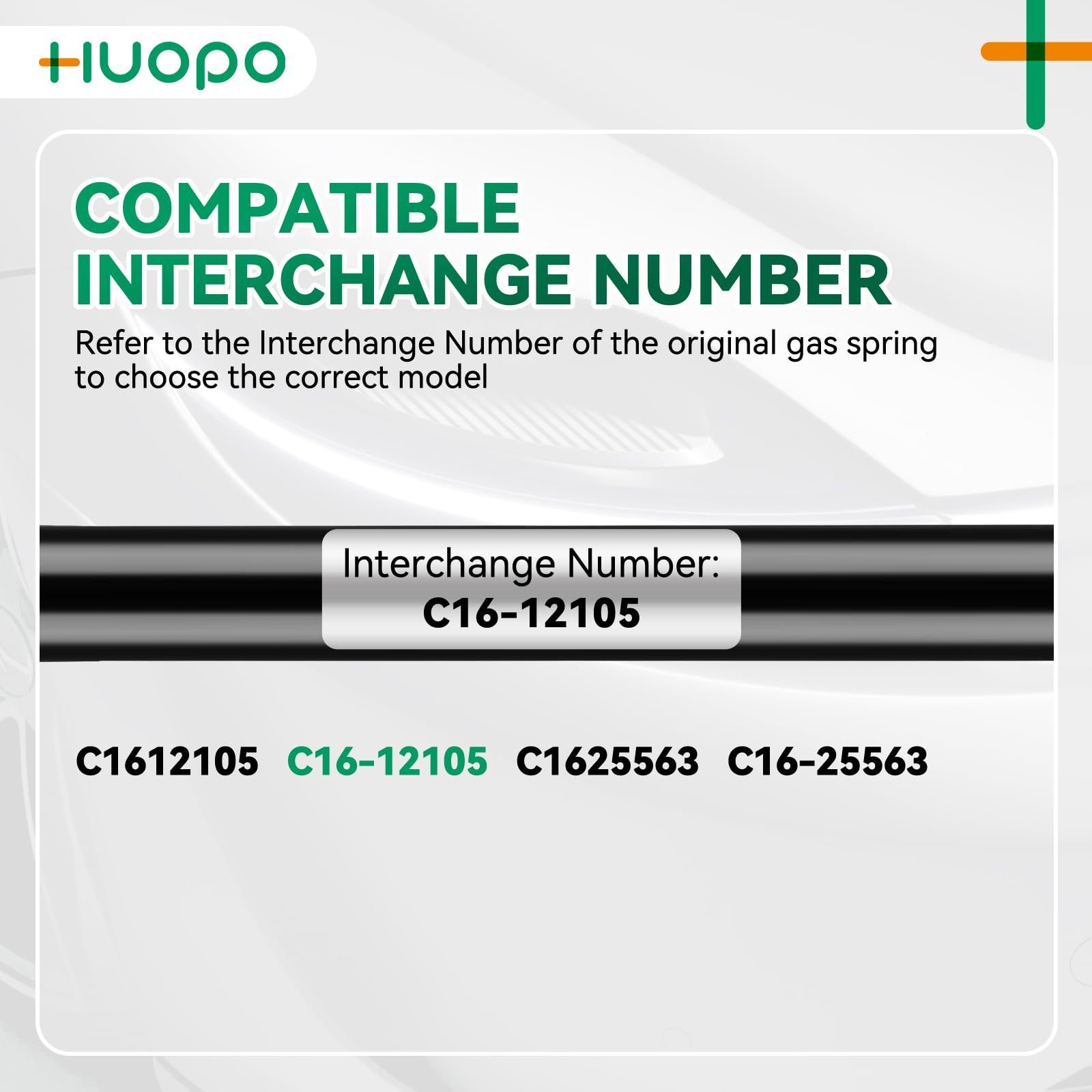 C1612105 C1625563 12 inch 65lb/289N Gas Struts Shock Spring Lift Support for Leer Camper Shell Topper Door Truck Cap Toolbox Can