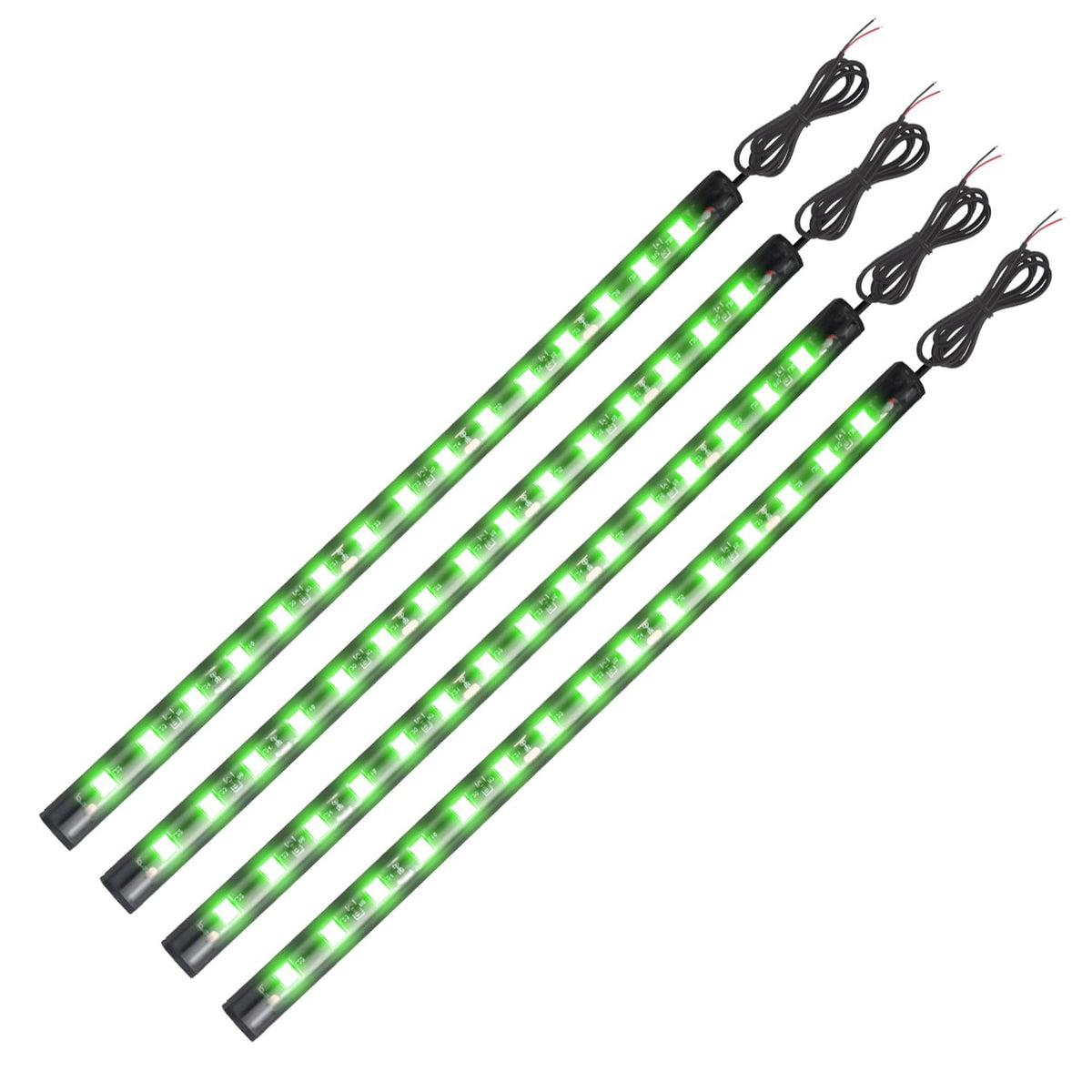 Everbright Green Led Strip Lights For Cars, 10.6 Inch 27Cm 5050 15 Smd Waterproof Car Underglow Lights Motorcycles Boat Decorati
