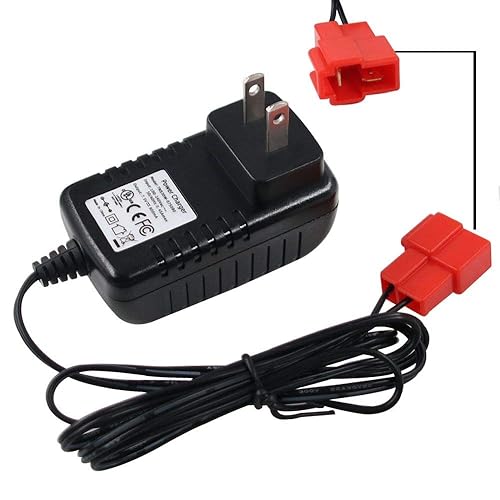 Hzpowen New 6 Volt Battery Charger For Child Ride On Car Rollplay Porsche 918 Bmw X5 Audi R8 Spyder Kid Trax Disney Frozen White Toddler Wildfire Quad