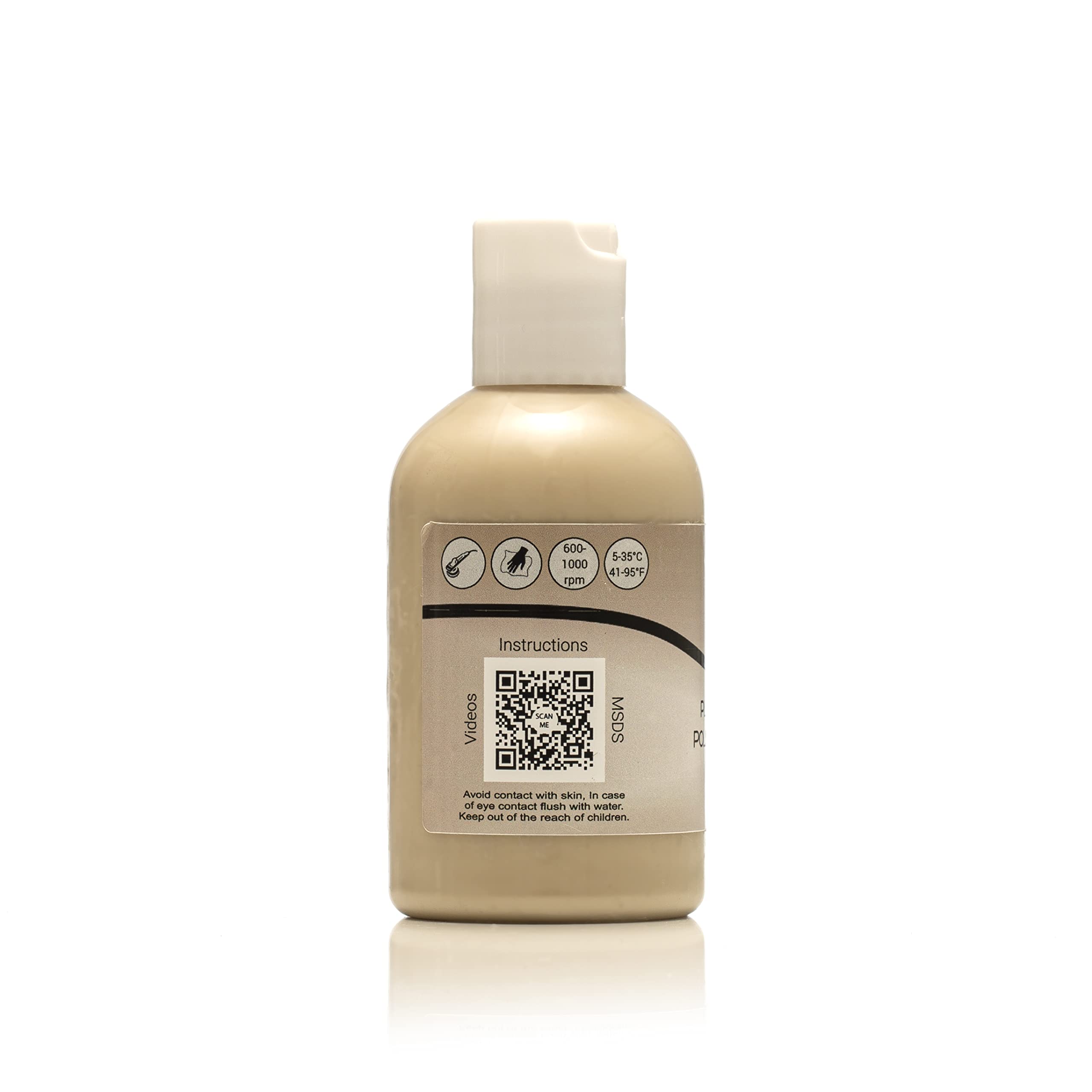 Glass Polish 3.4Oz (100Ml) Plastic & Acrylic Polishing Compound For Professional High-Gloss Micro Finishes