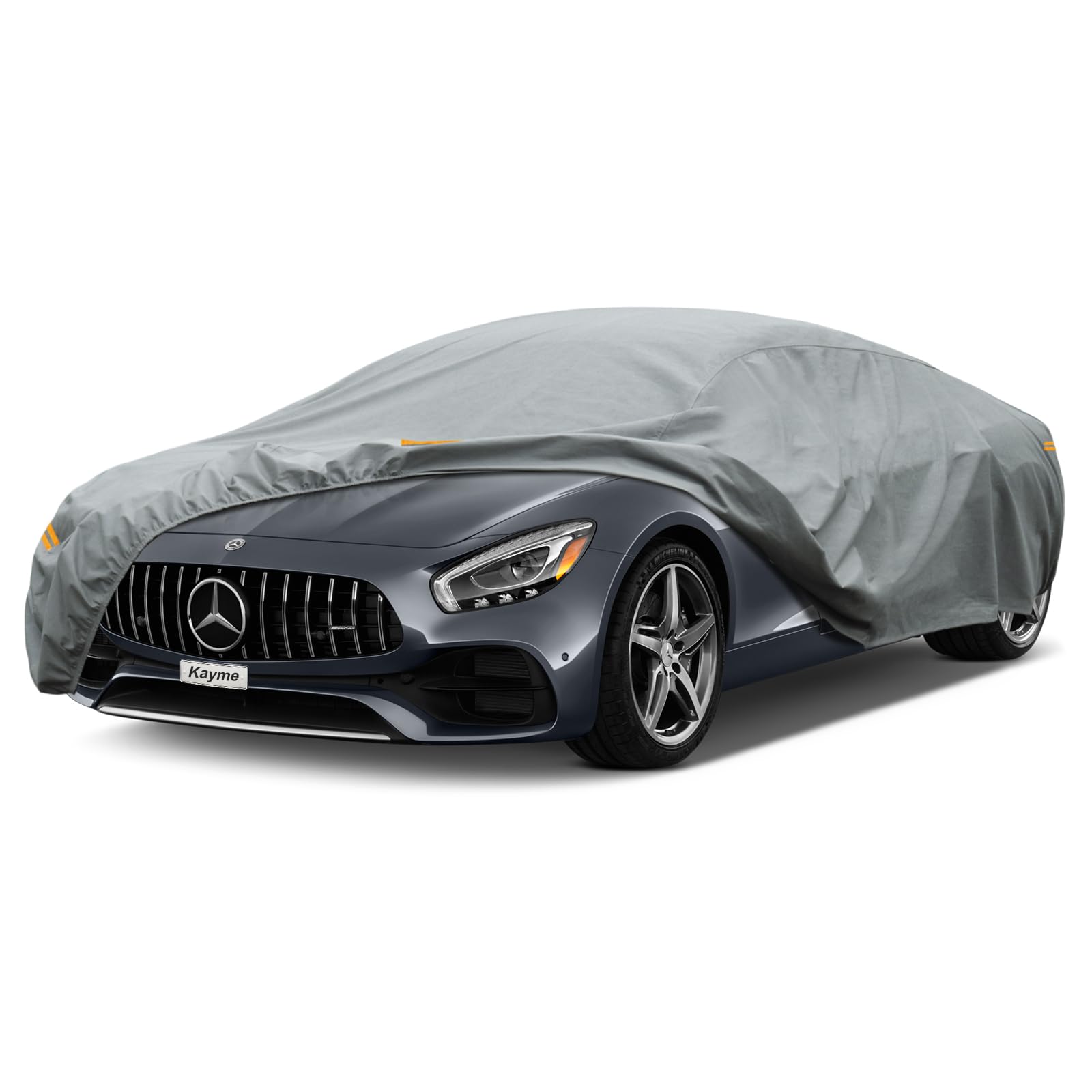 Kayme Heavy Duty Car Cover Custom Fit Mercedes-Benz Amg Gt (2015-2021) Waterproof All Weather For Automobiles, Full Exterior Cov