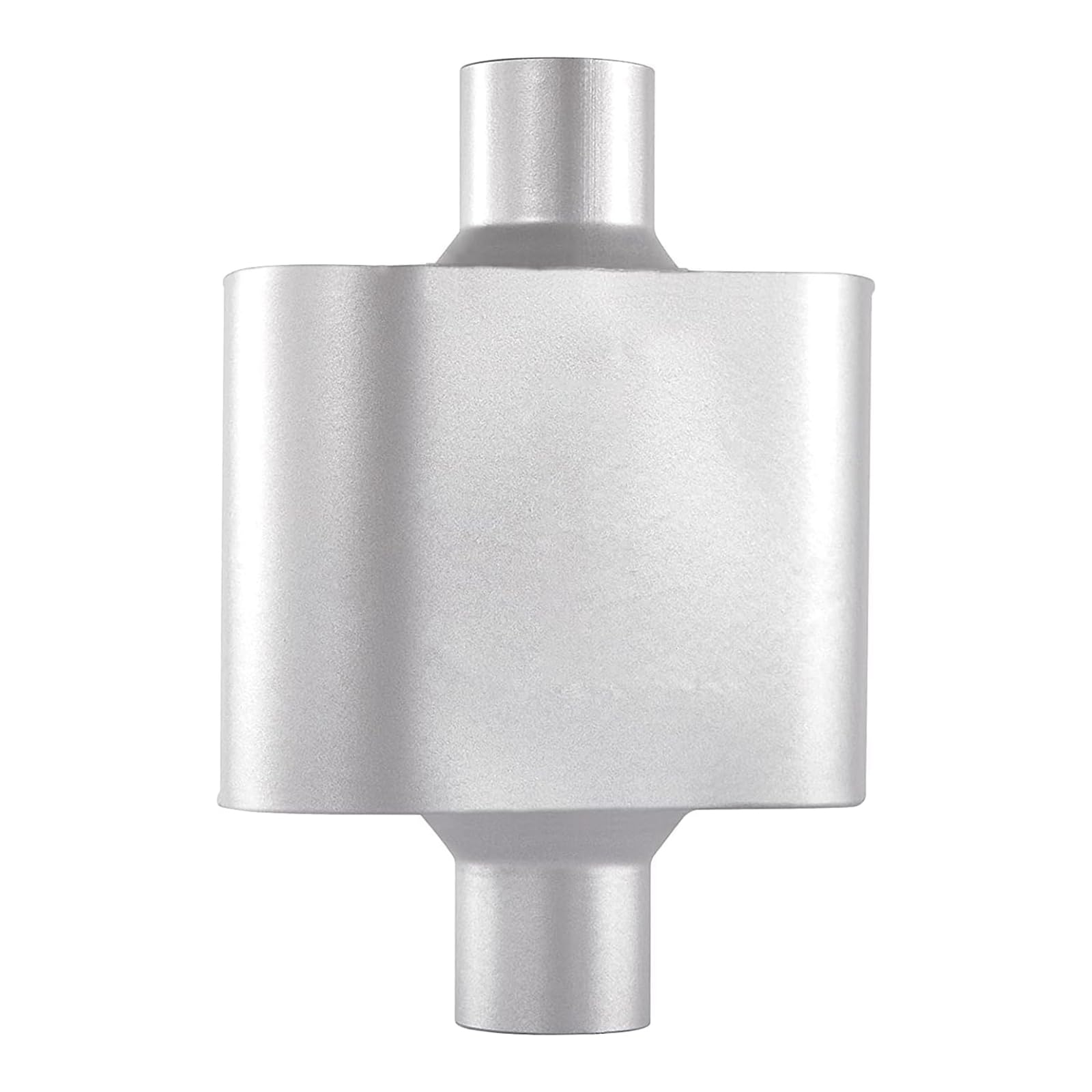 Floshine Universal Mufflers,Performance Automotive Exhaust Muffler,Single Chamber 2 Inch Inlet/2 Inch Outlet Fh420109