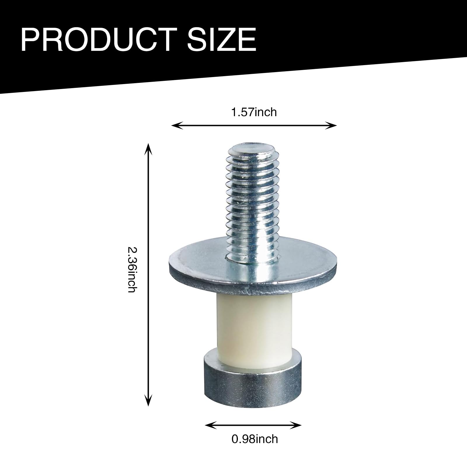 UGSHY 2 PCS Car Front Door Lock Striker Adapters Replacements, Waterproof Durable Metal Vehicle Door Bolt, Universal Manual Auto