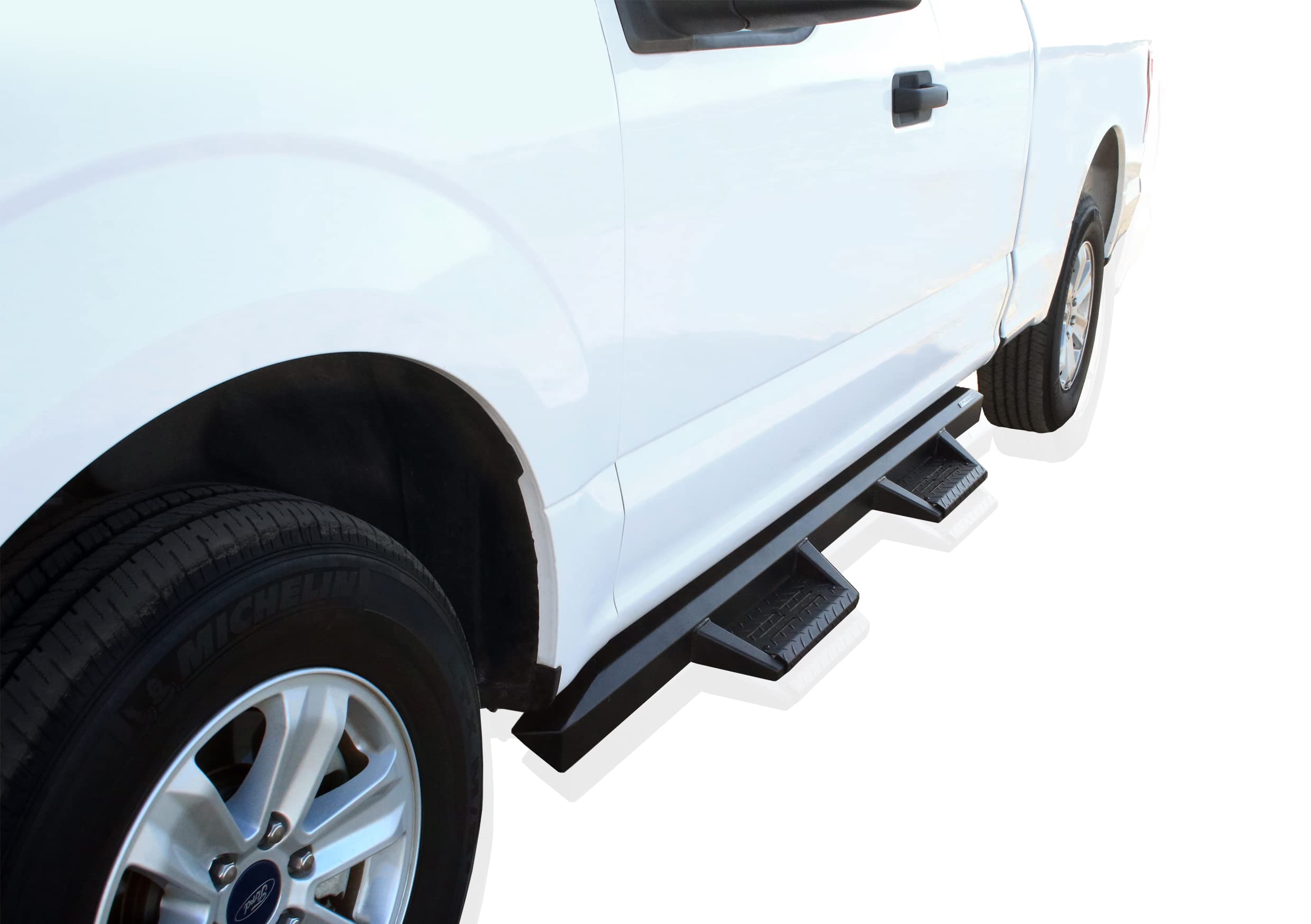 Black Horse Off Road Black Horse Impact Heavy Duty Drop Side Steps - Black Compatible With 2015-2022 Ford F-150 Super Cab Im-Fof1Sc