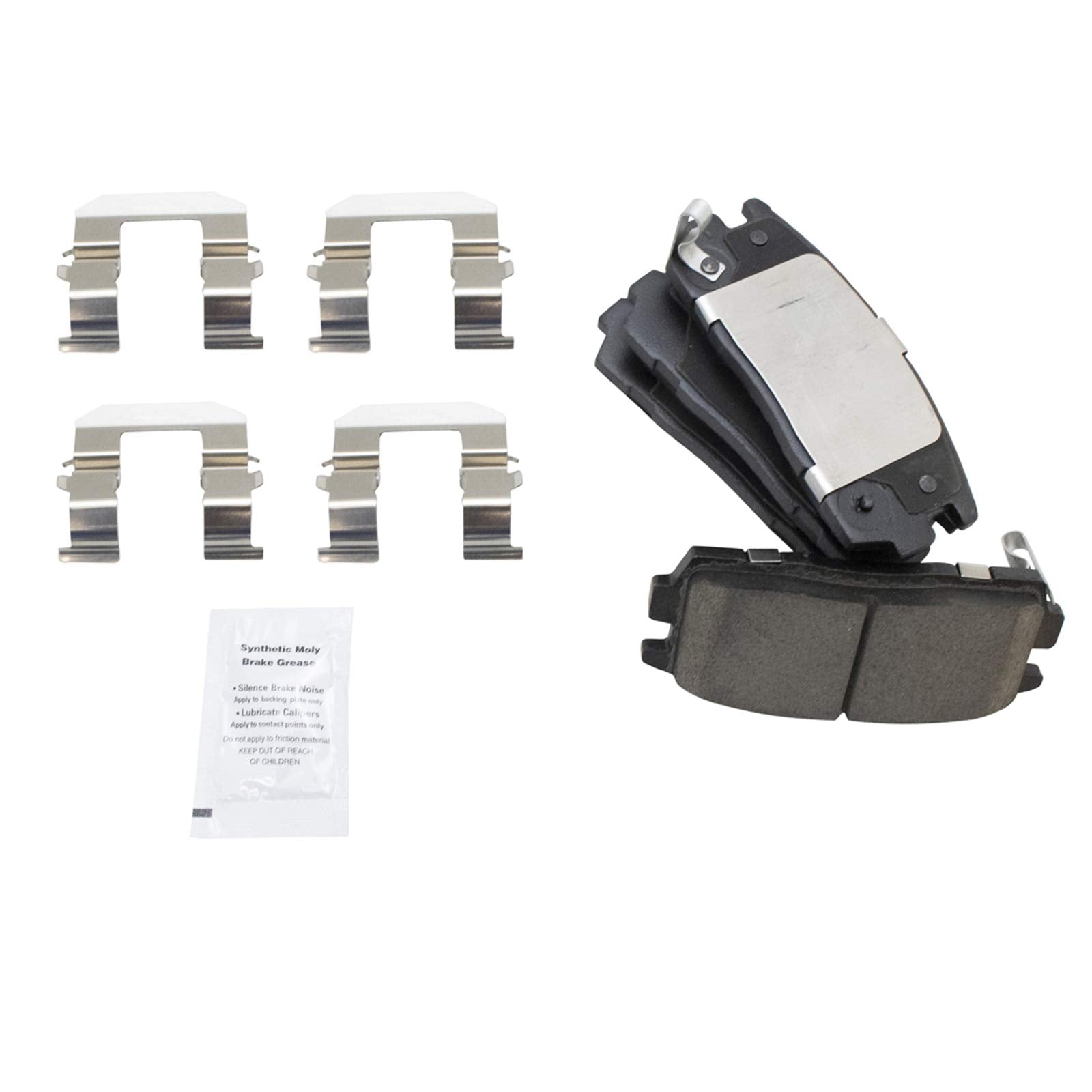 Trq Rear Brake Pad & Rotor Kit Brake Pads Brake Rotor Ceramic Vented Premium G-Coated Compatible With 2010-2017 Chevrolet Equino