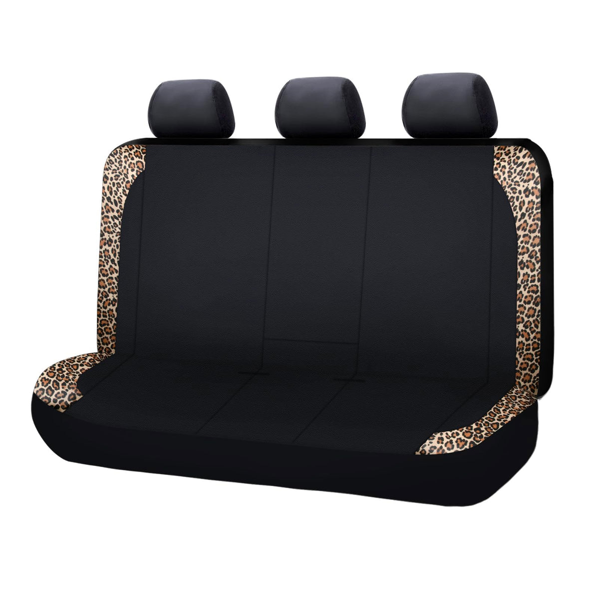 Flying Banner Neoprene Rear Bench car seat Covers car seat Protectors Split 40/60 60/40 (Leopard Brown & Black, Neoprene)