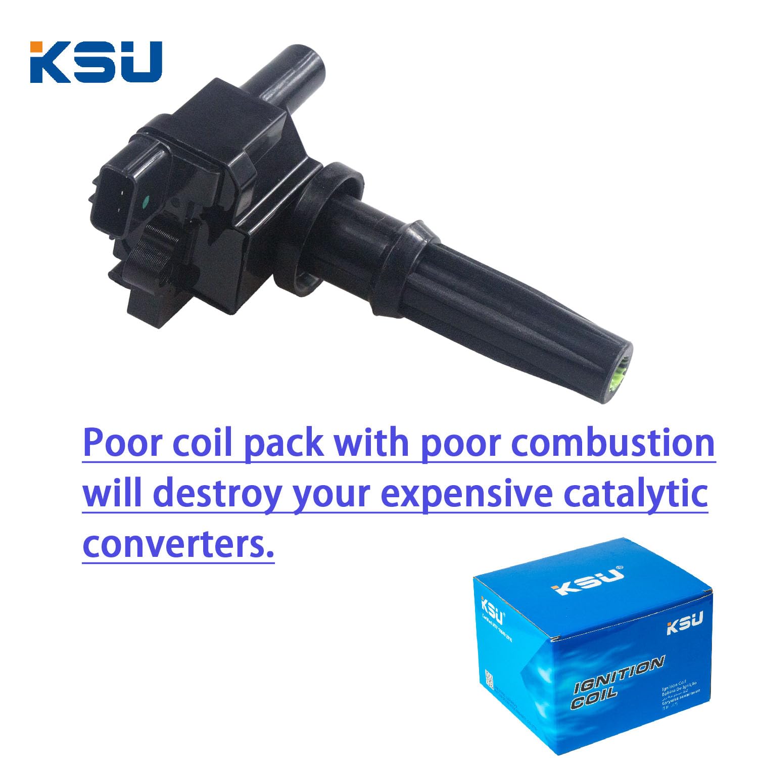 Ksu Coil Pack Compatible With Hyundai Sonata 2.4L L4 2000 2001 2002 2003 2004 2005