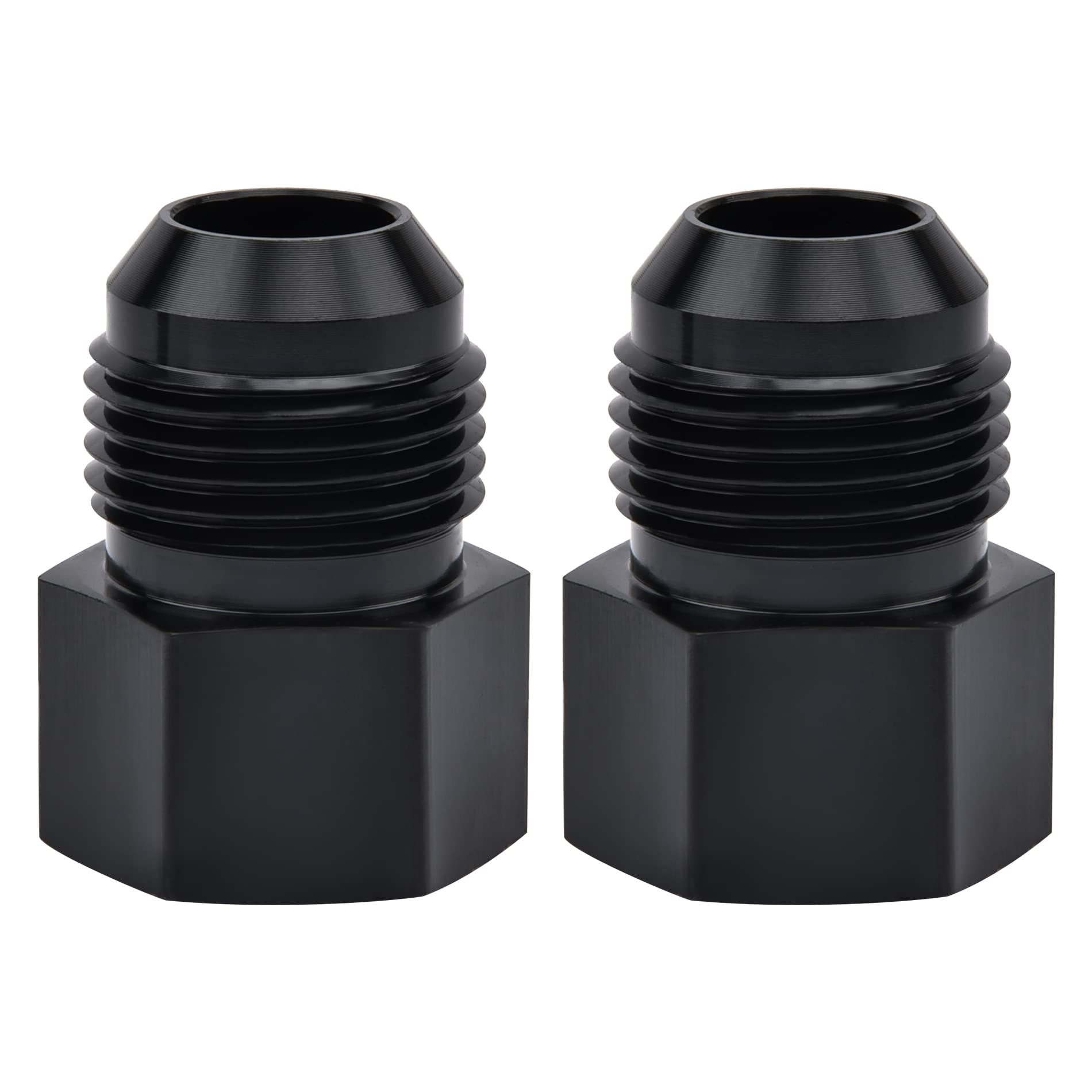 EVIL ENERGY 10AN Male Flare to 3/8 NPT Female Fitting Adapter Aluminum 2PCS
