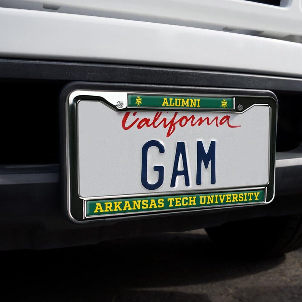 Arkansas Tech University Alumni Full Size Standard License Plate Metal Frame