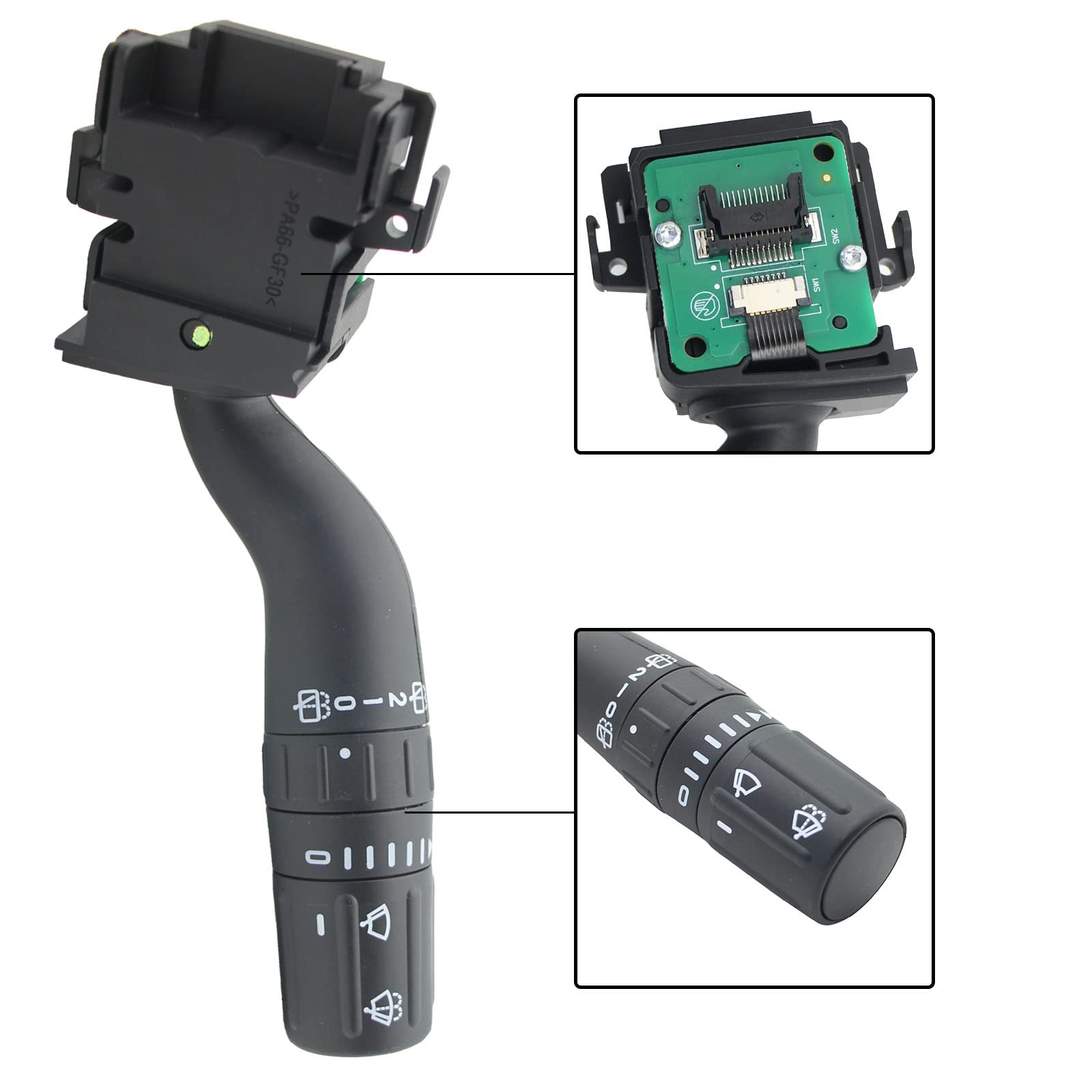 Zzcsz Sw7688 Windshield Wiper Switch Assembly Replacement For 2011-2015 Ford Edge, 2011-2019 Explorer, 2013-2018 Ford Police Interceptor Utility | 2011-2017 Lincoln Mkx Replaces# Db5Z-17A553-Ab