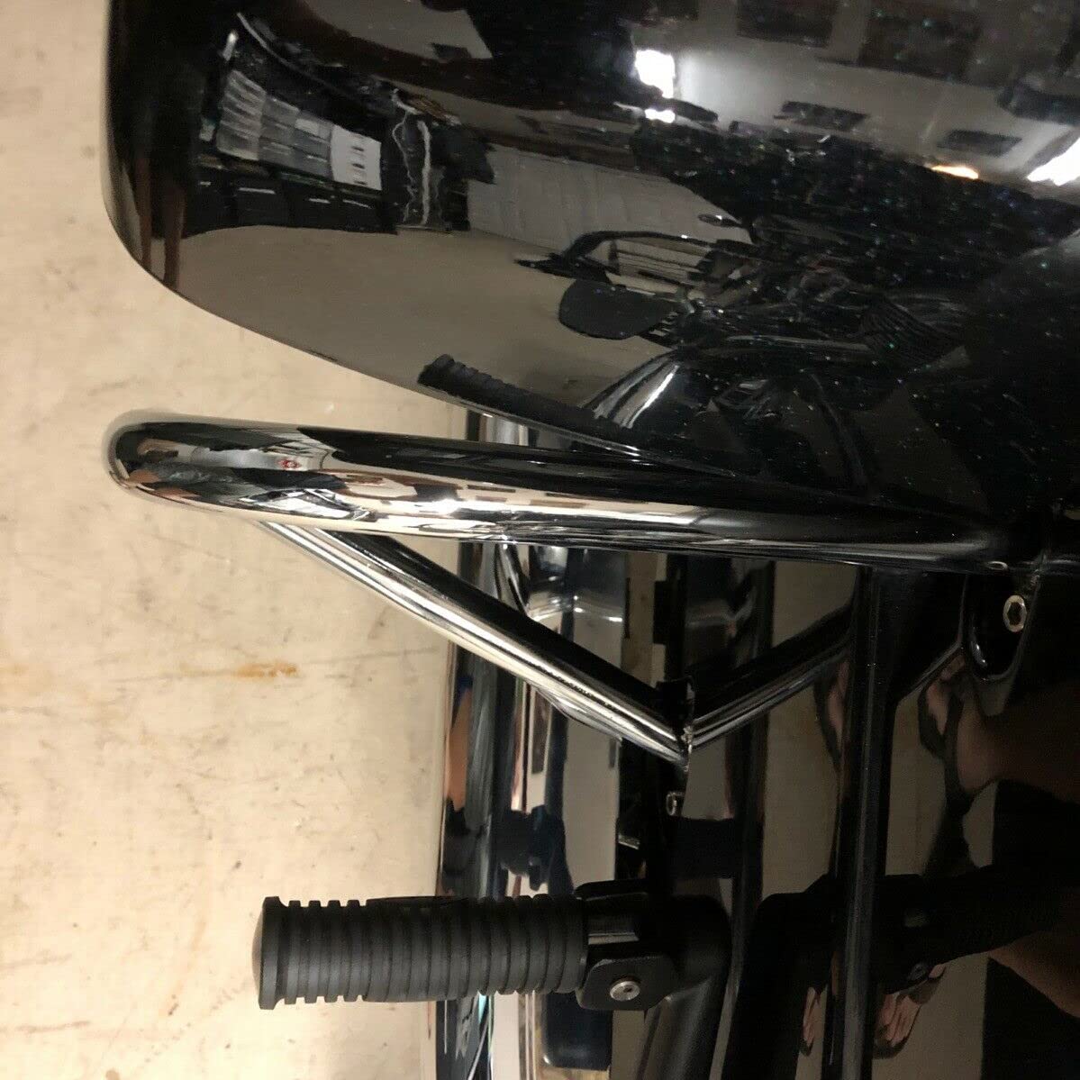 ECOTRIC Rear Highway Bars Compatible with 2014-2024 Indian Chief Chieftain Roadmaster Dark Horse Springfield Rear Saddlebag Crash Bars Engine Guard Chrome