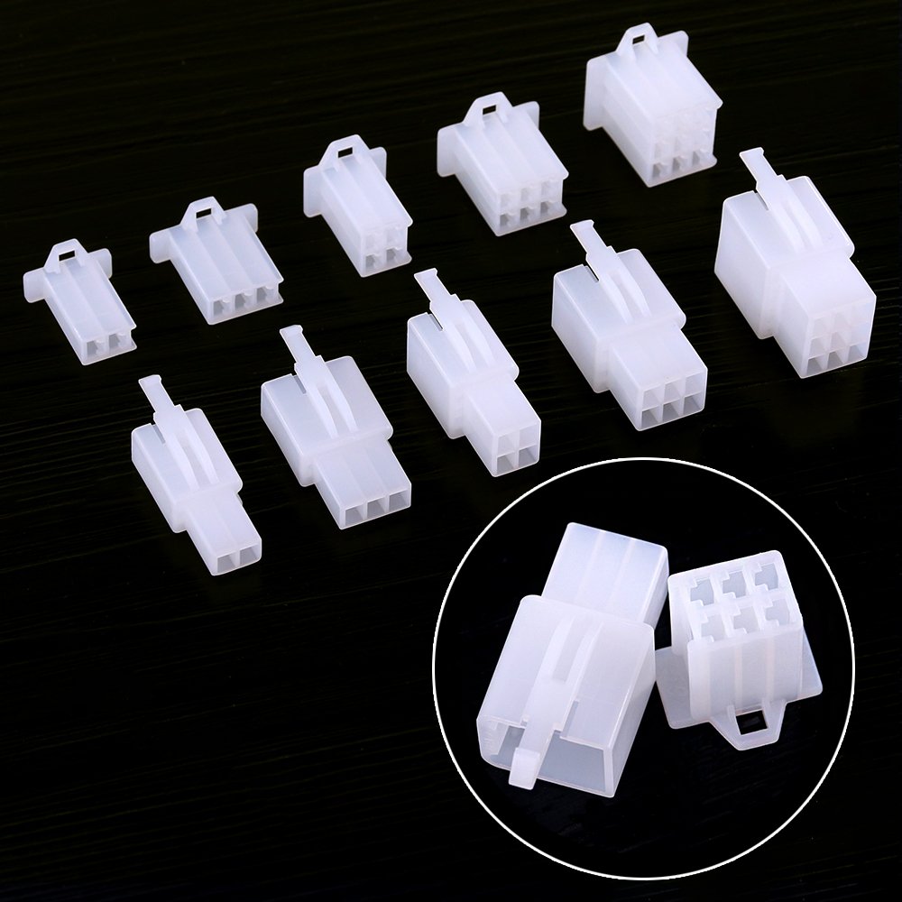 Glarks 700Pcs 2.8mm 2 3 4 6 9 Pin Plug Housing Pin Header Crimp Electrical Wire Terminals Connector and 30 Sets 4mm Car Motorcyc