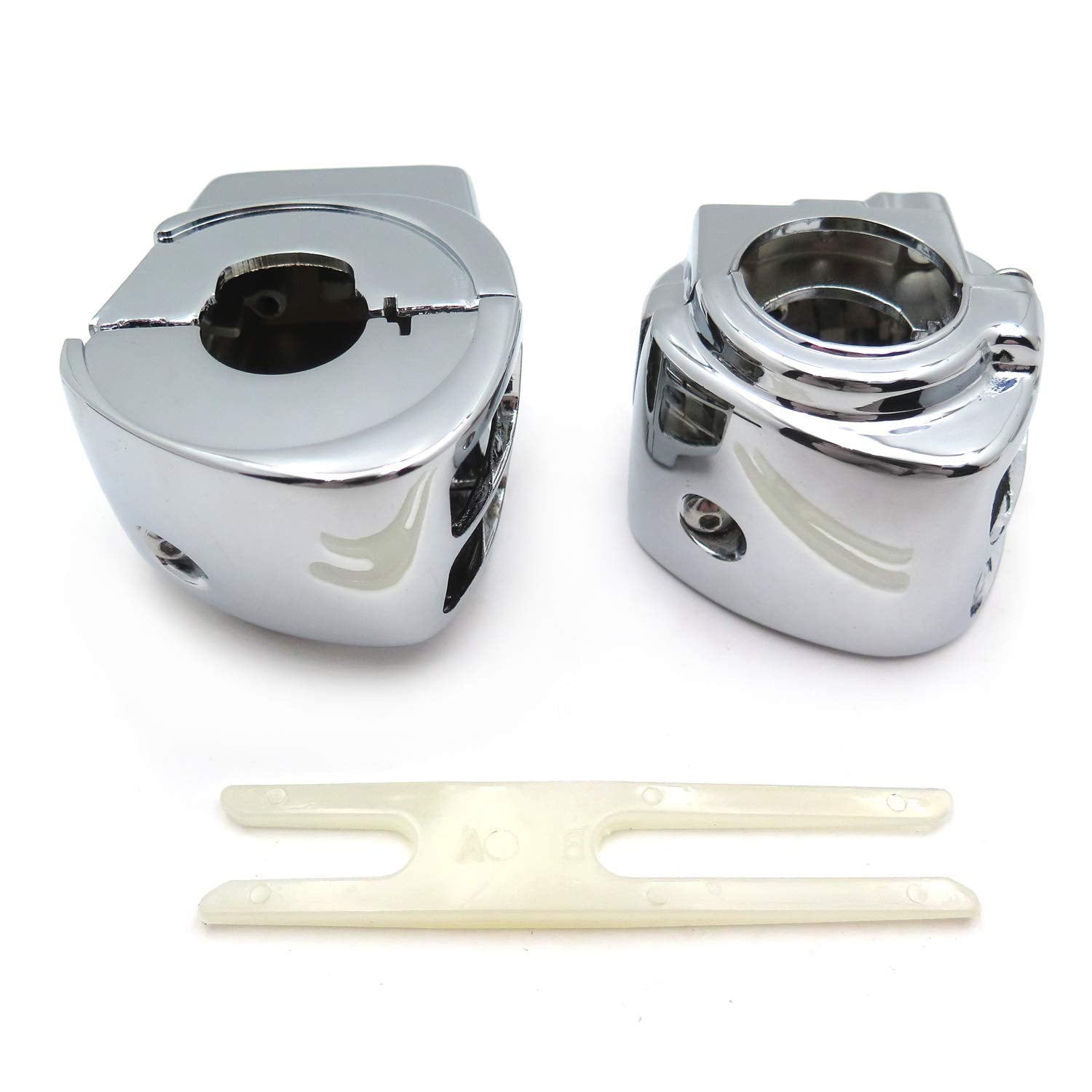 Smt-Chrome Switch Housing Cover Compatible With 2006-2013 Harley Street Glide Flhx 2010-2013 Harley Road Glide Custom Fltrx [B01