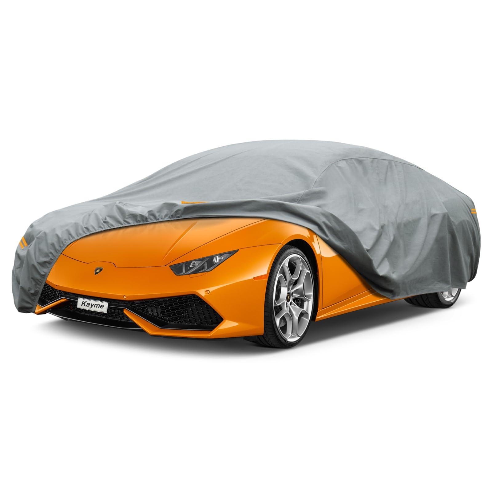 Kayme Heavy Duty Car Cover Custom Fit Lamborghini Huracan (2022-2025) Waterproof All Weather For Automobiles, Full Exterior Cove