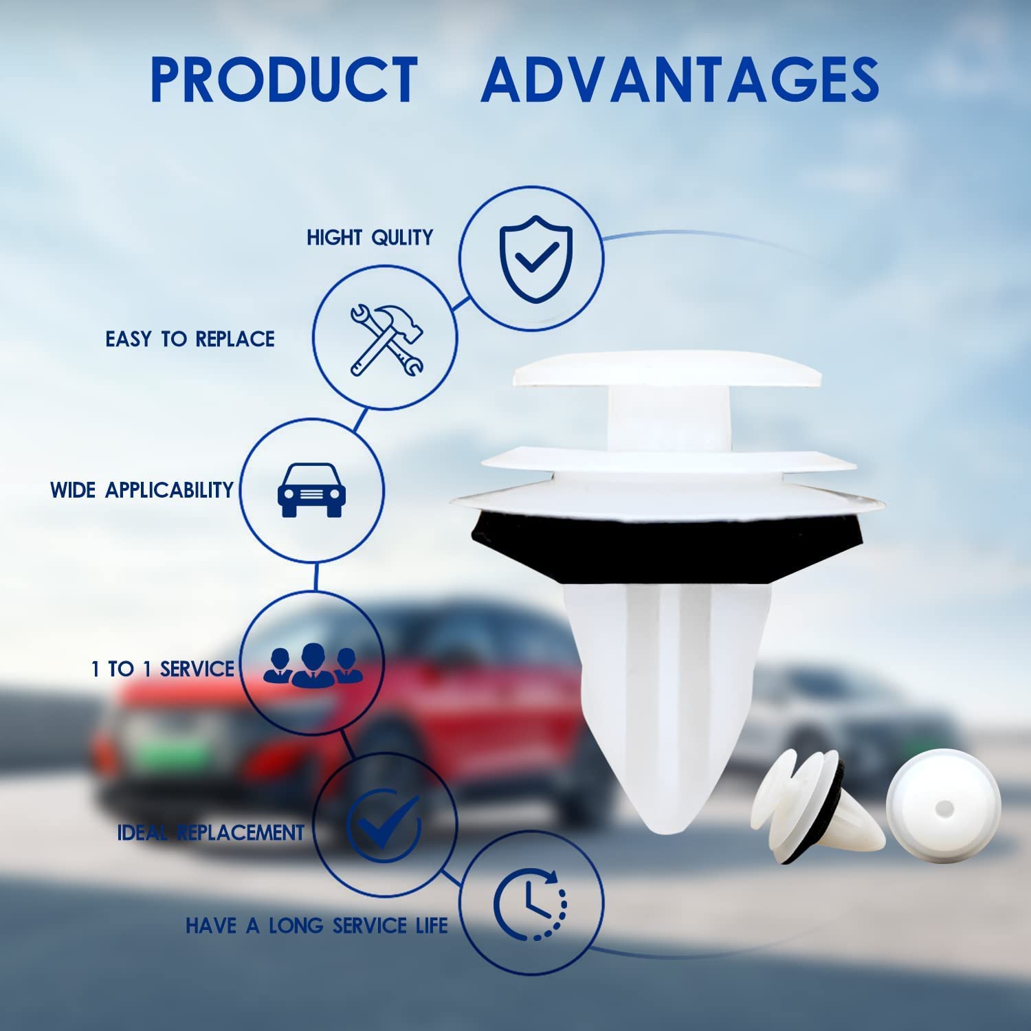 20PCS Door Trim Panel Retainers Clips Compatible with Toyota, Lexus, Camry, High Lander, RAV4, FJ Cruiser, 4-Runner ES 350, GX 4