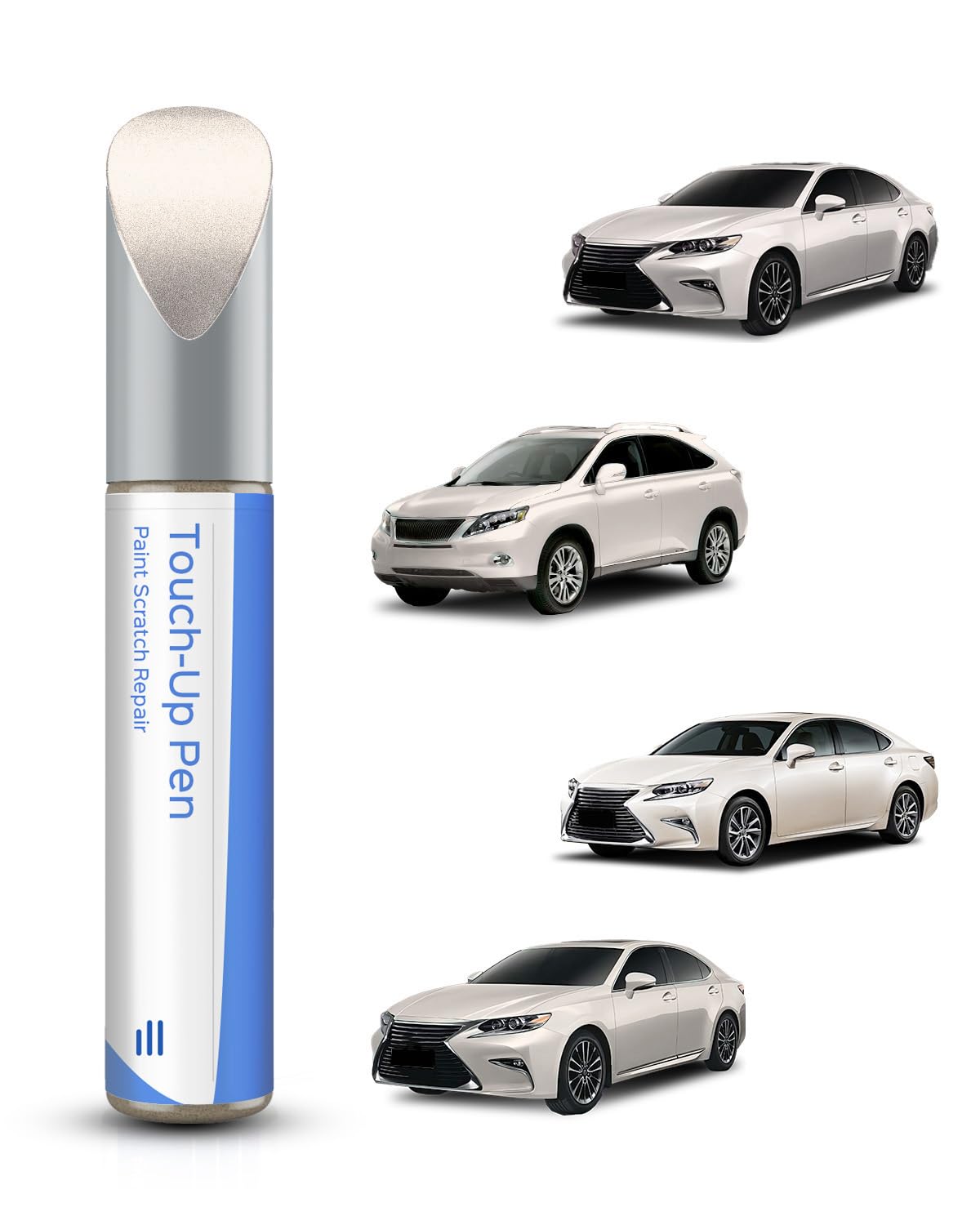 PARTS4EV 4U7 Satin Cashmere Metallic Touch Up Paint Compatible with Lexus Exact Match-Chips and Nicks Touch Up