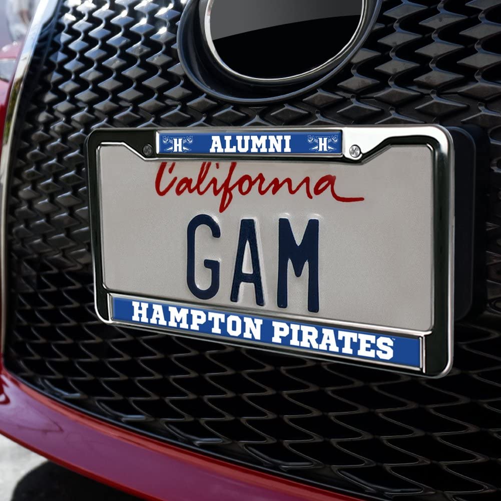 GRAPHICS & MORE Hampton University Alumni Metal License Plate Frame - Full Size, OneSize, Durable Metal