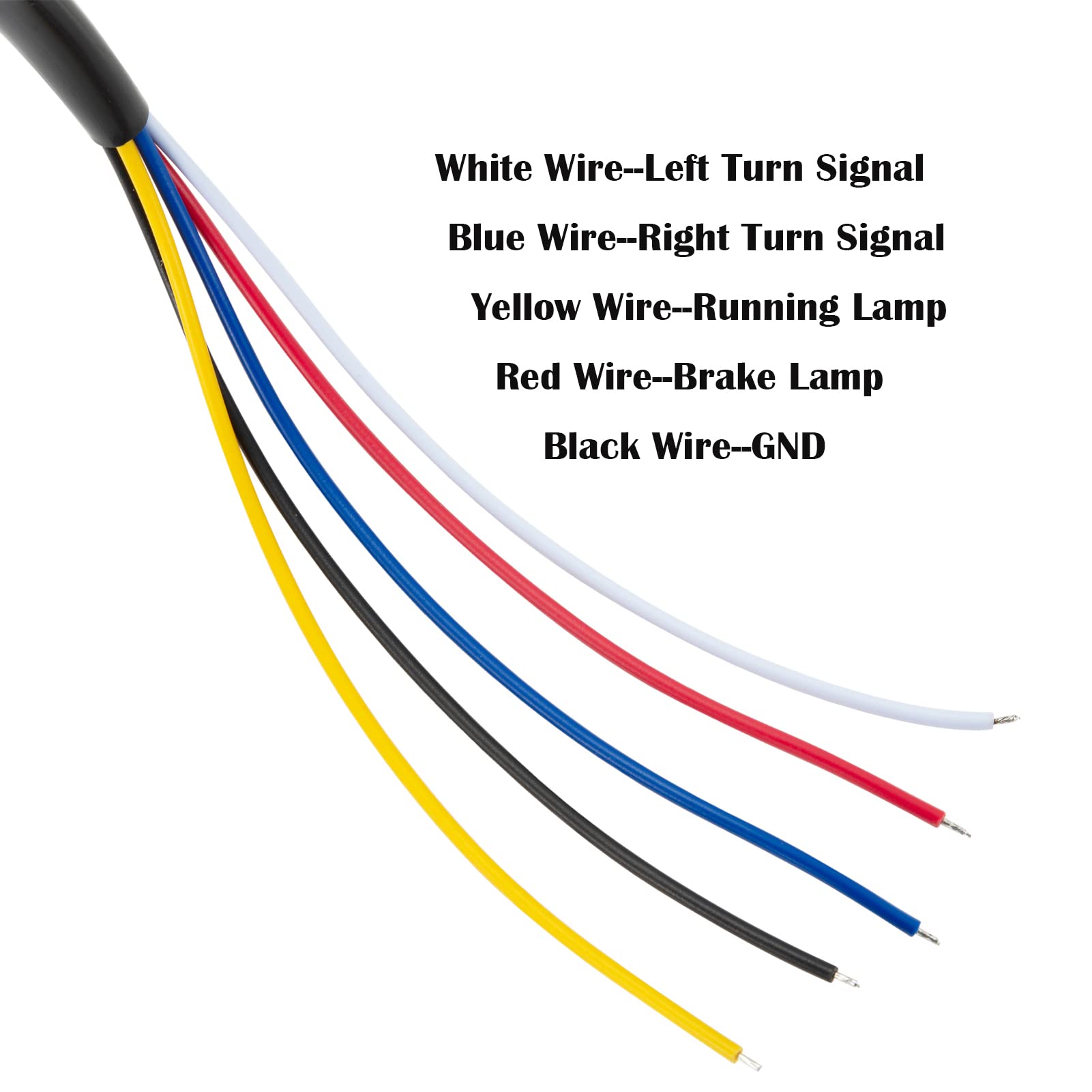 Anki Happigo Ankia Motorcycle Chopped Rear Fender Edge Led Brake License Plate Tail Light Stop Running Light Turn Signal Lamp For Harley Sportster Xl883N 1200N Xl1200V Xl1200X (Black)