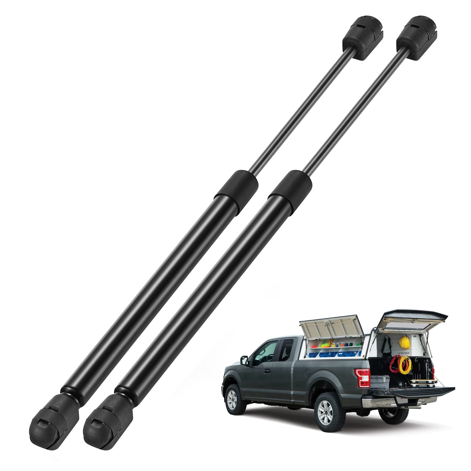 Bdfhyk C1610176 14 Inch 35Lbs/156N Gas Shocks Struts Lift Support Forleer Camper Shell Truck Topper Rear Window, Pickup Toolbox