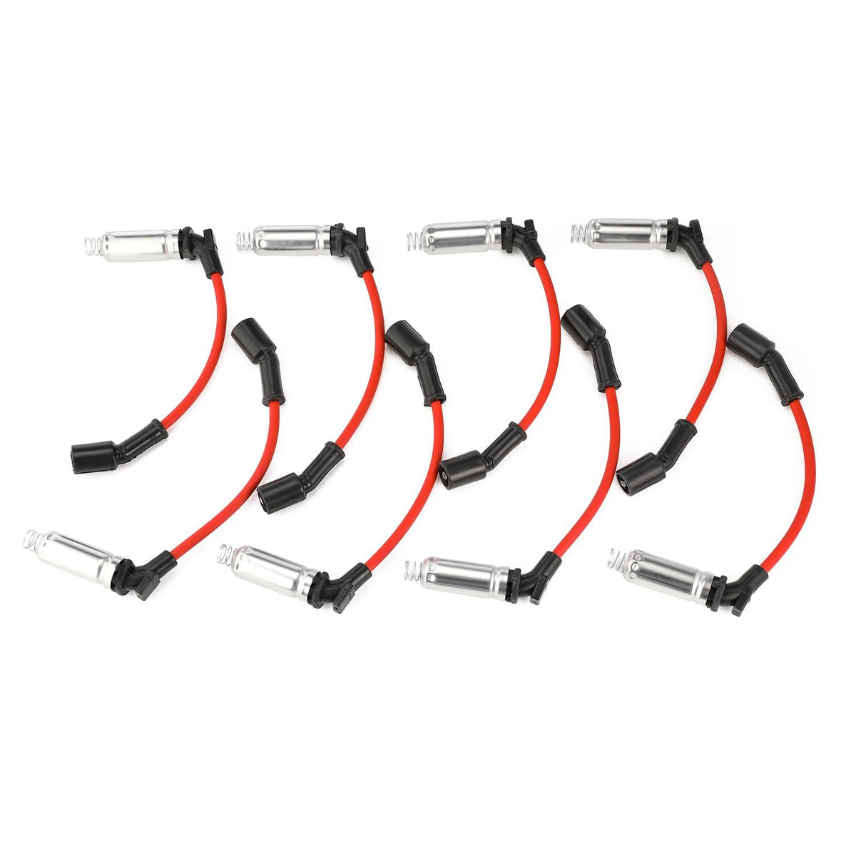 ISINFLASH Spark Plug Wire Set 10.2MM Ignition Cable Silicone Jacket Boot Ends fits for Chevy Silverado 1500 2500 1999-2006 LS1 V