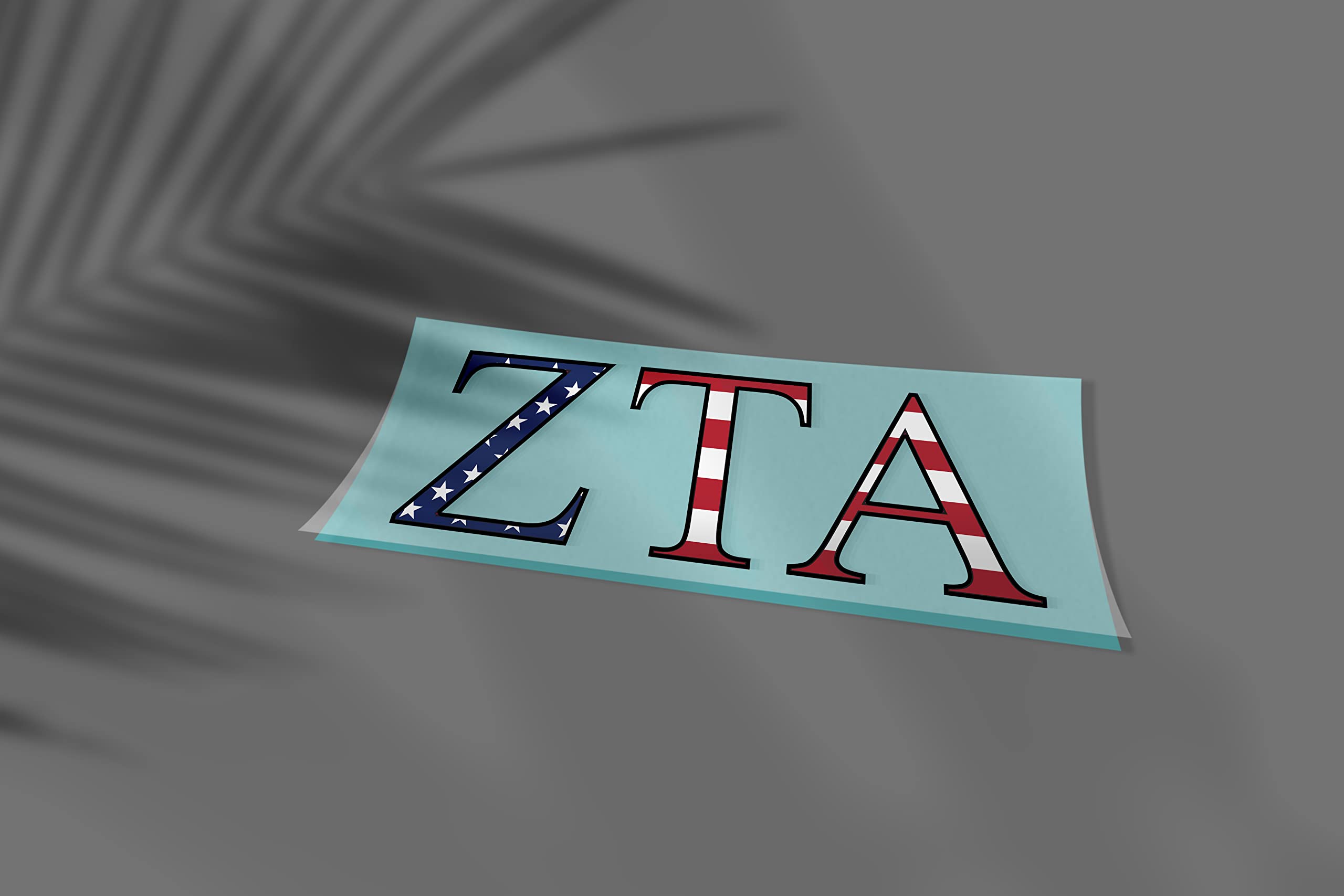 Pro-Graphx Zeta Tau Alpha Greek Sorority Sticker Decal, 2.5 Inches Tall, Lilac