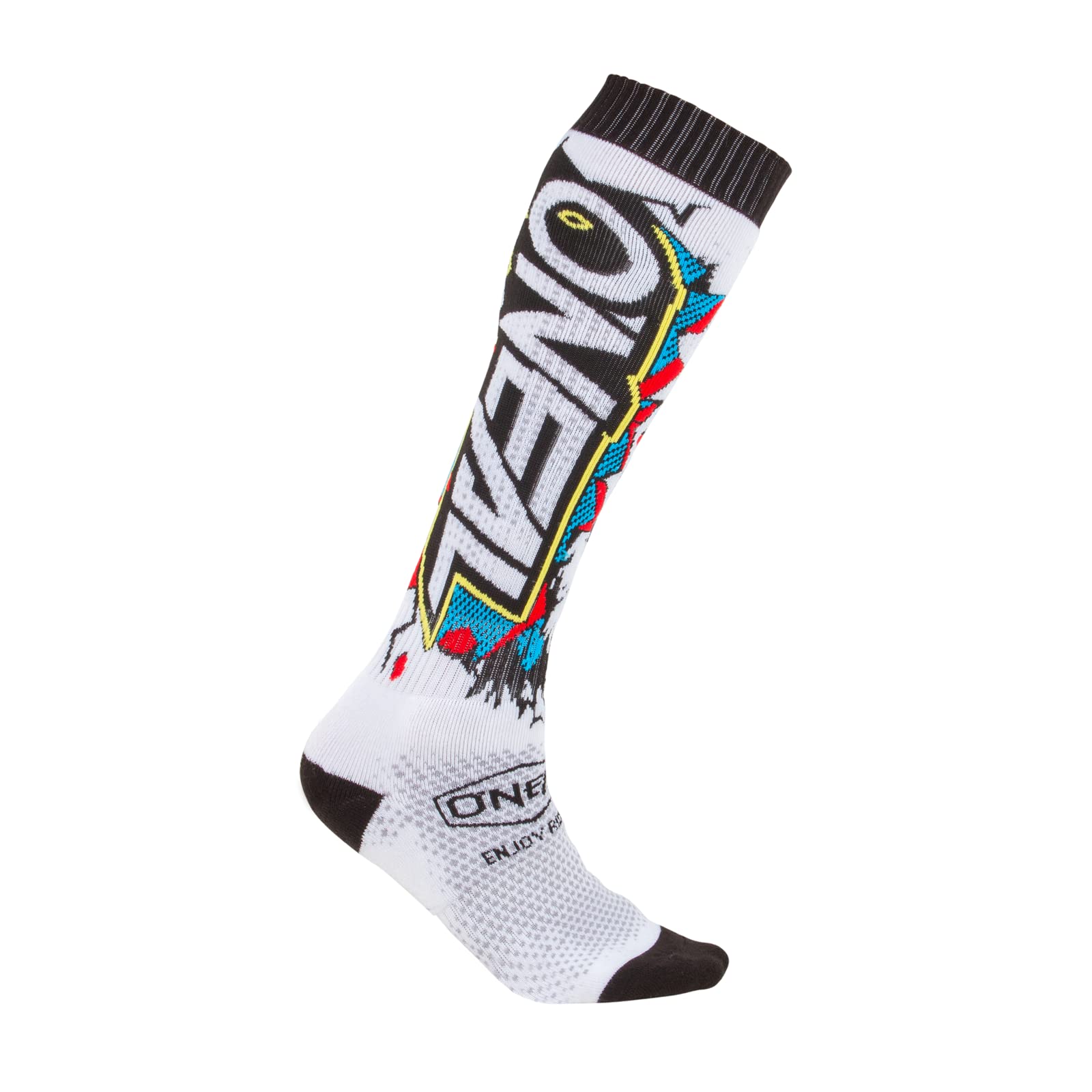 O'Neal Unisex-Adult'S Pro Mx Socks (Villain) (White, One Size)
