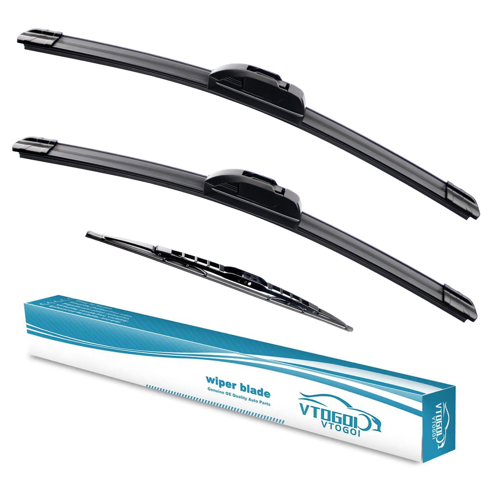 Vtogoi Wiper Blades With Rear Wiper Blades Set For Mercedes-Benz G63 Amg 2013-2018,Automotive Replacement Windshield Wiper Blade