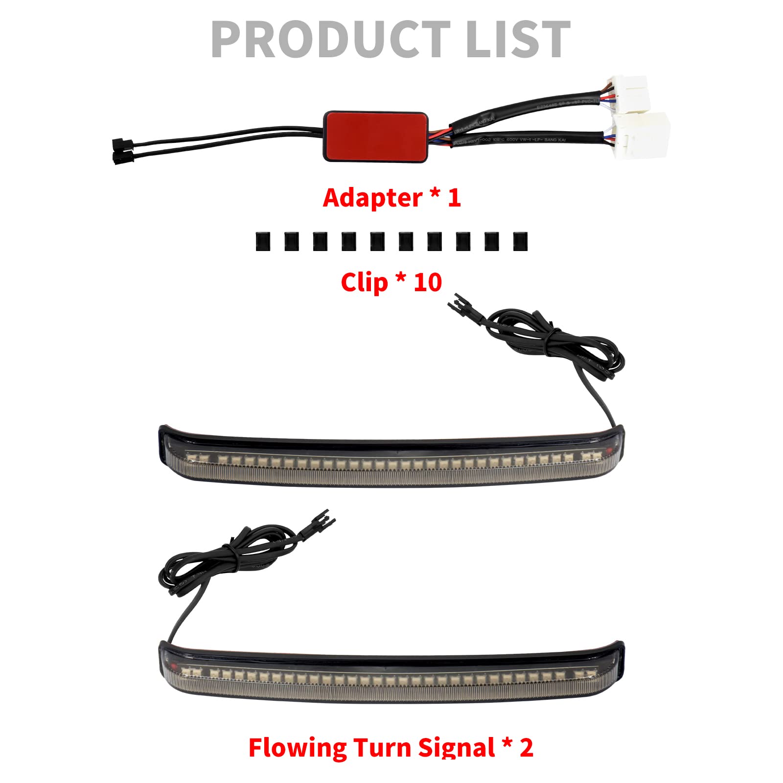 HCmotorku Motorcycle LED Saddlebag Tail Light Running Brake Sequential Turn Signal Lamp Fit for Harley Touring Street Gilde Road