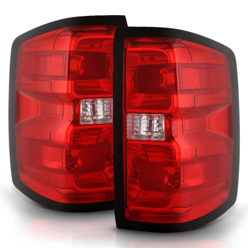 Acanii - For 2014-2018 Chevy Silverado 1500 15-17 2500Hd 3500Hd Red Smoke Tail Lights Lamps