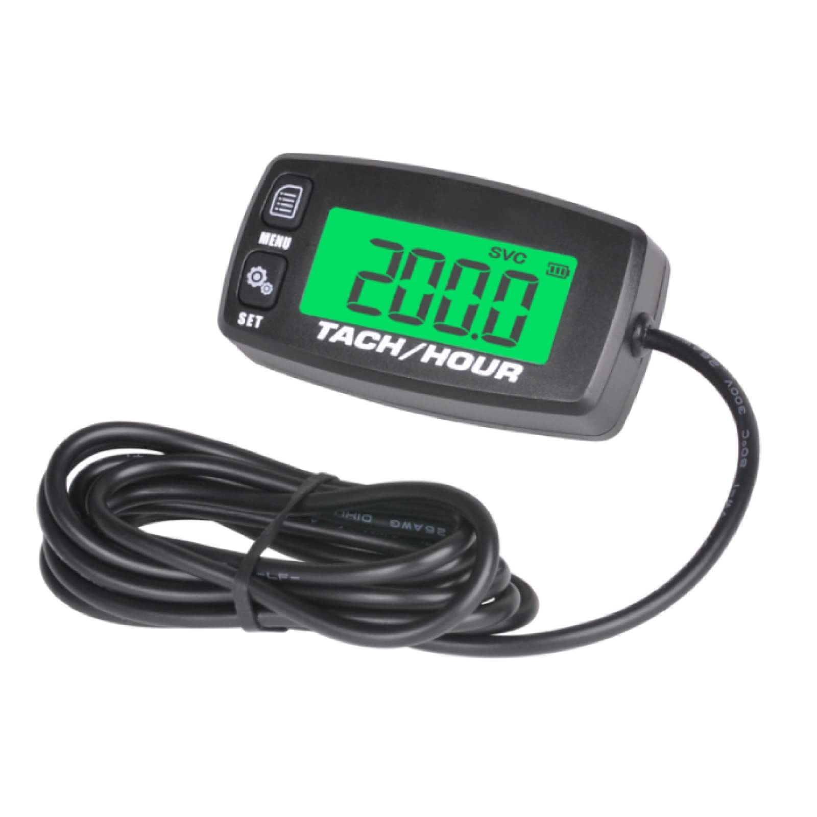 Runleader Digital Maintenance Tach/Hour Meter,Battery Replacement for Small Gas Engine,Used on Riding Lawn Tractor Generator Com