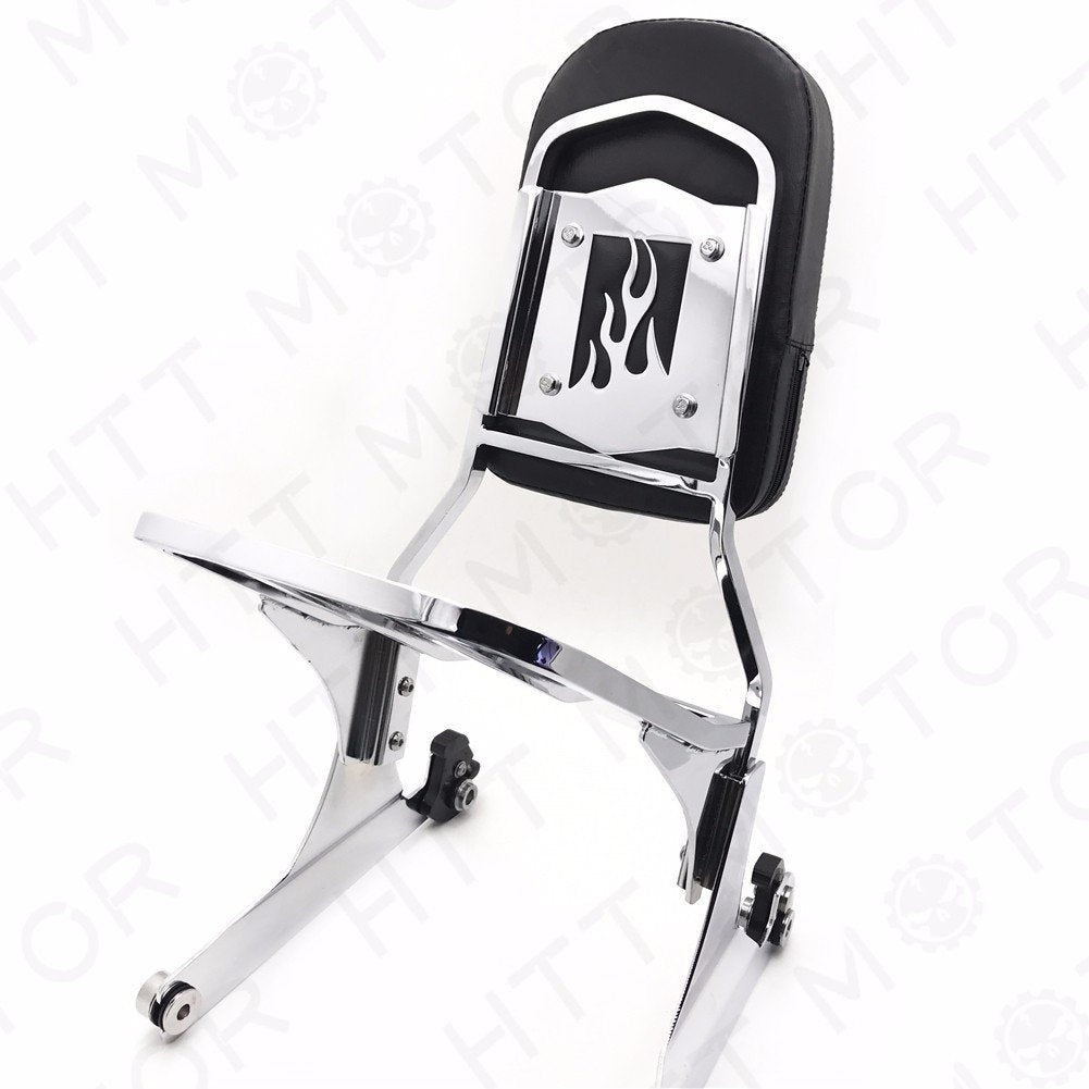 Httmt Mt501-006F+502-012-Cd Detachable Sissy Bar Backrest & Luggage Rack Compati