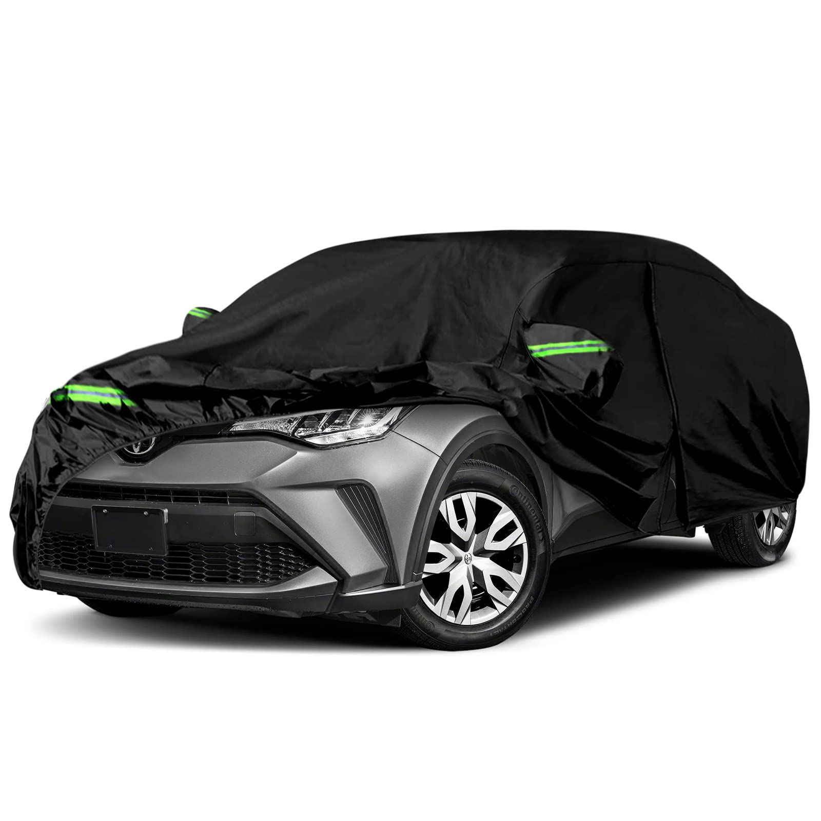 Waterproof Car Covers Replace For 2018-2024 Toyota C-Hr, 6 Layers All Weather Custom-Fit Car Cover With Zipper Door & Windproof