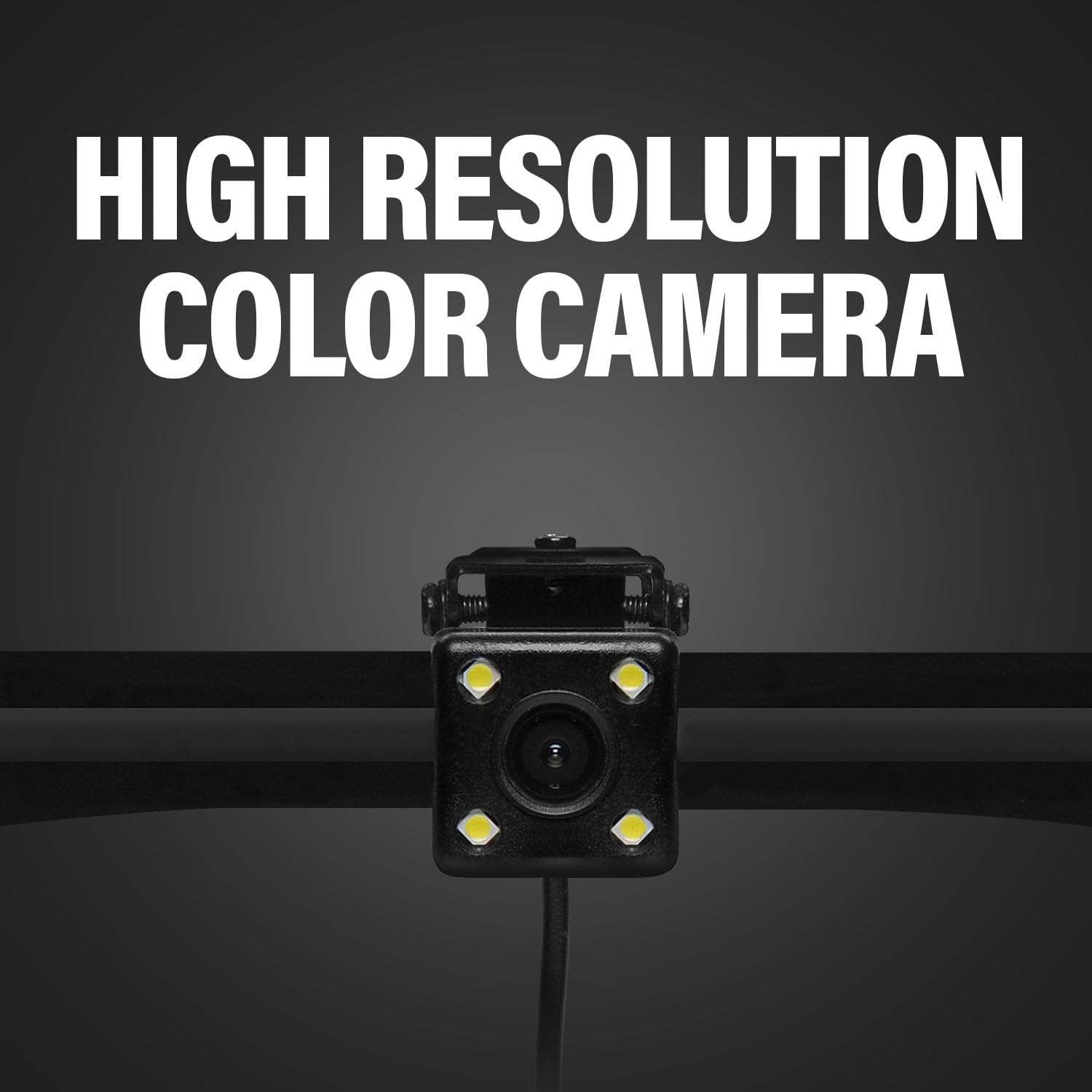 BOSS Audio ELPC40B Backup Camera - 170° Wide Angle, Low Light, License Plate Mount
