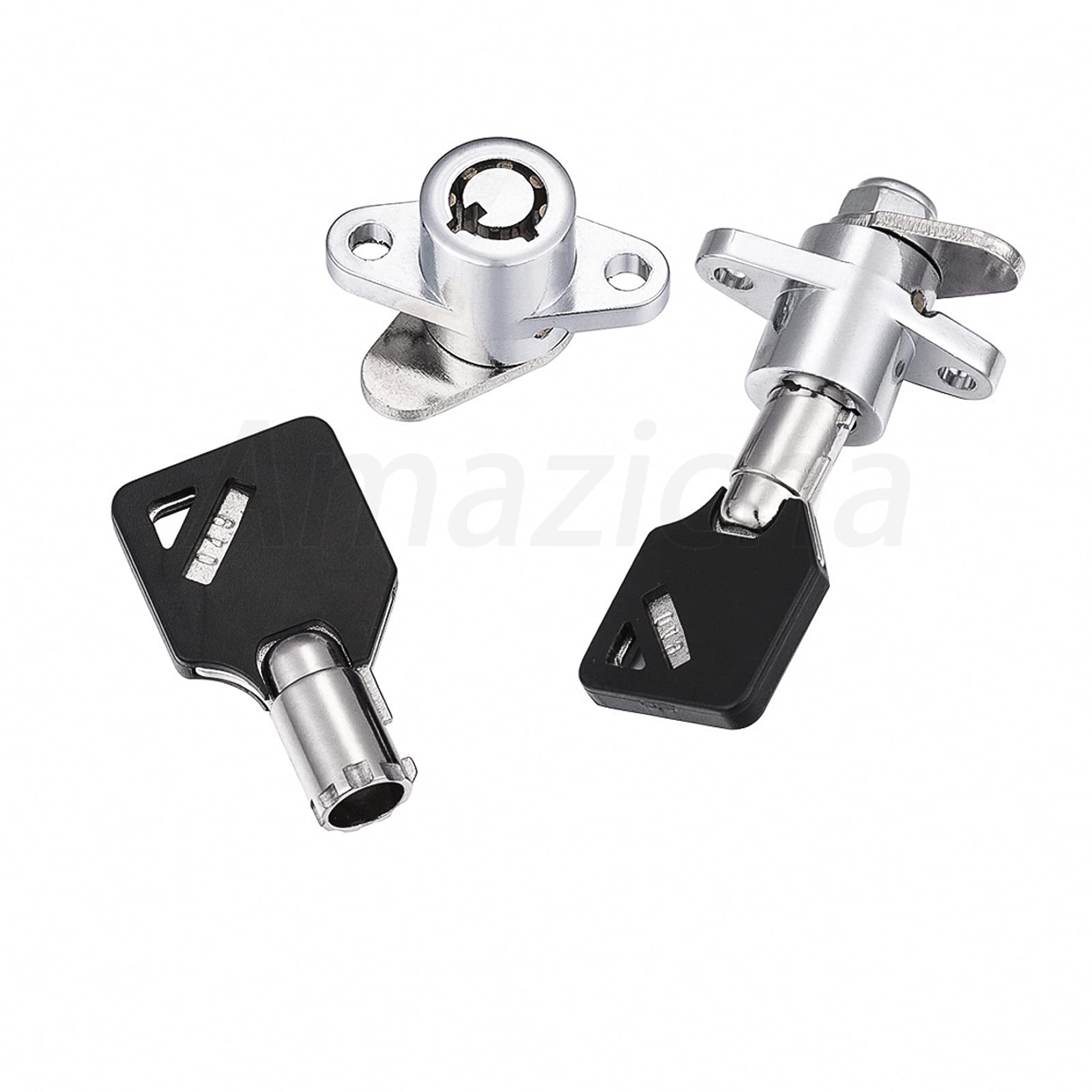 Amazicha 2 Keys Saddlebag Lock Set Hard Saddle Bag Hardware Compatible For Harley Davidson Touring Street Glide Electra Glide Road Glide Road King 1993-2013