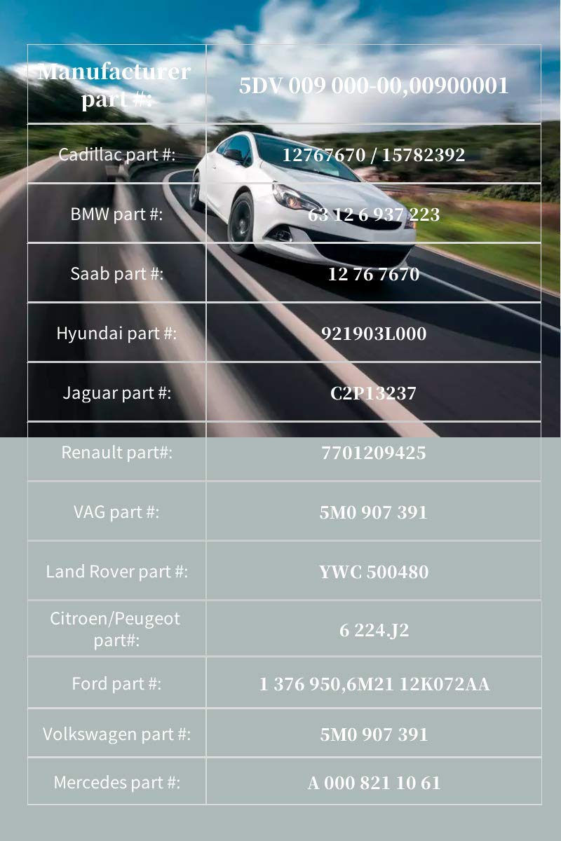 5Dv 009 000-00 Xenon Hid Headlight Ballast Control Unit With Fast Startup Safe Stability For 2007-2014 Cadillac Escalade 2006-2009 Bmw E60
