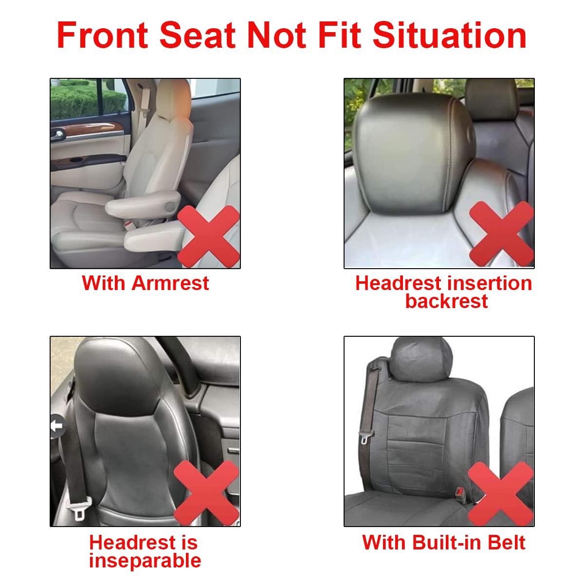 Car Seat Covers Full Set, Polyester Front Bucket Seat Protectors With Split Bench Back Seat Covers, Breathable Thicken Premium Sporty Seat Cushions, Auto Accessories For Car, Suv (Black/Front,Back)