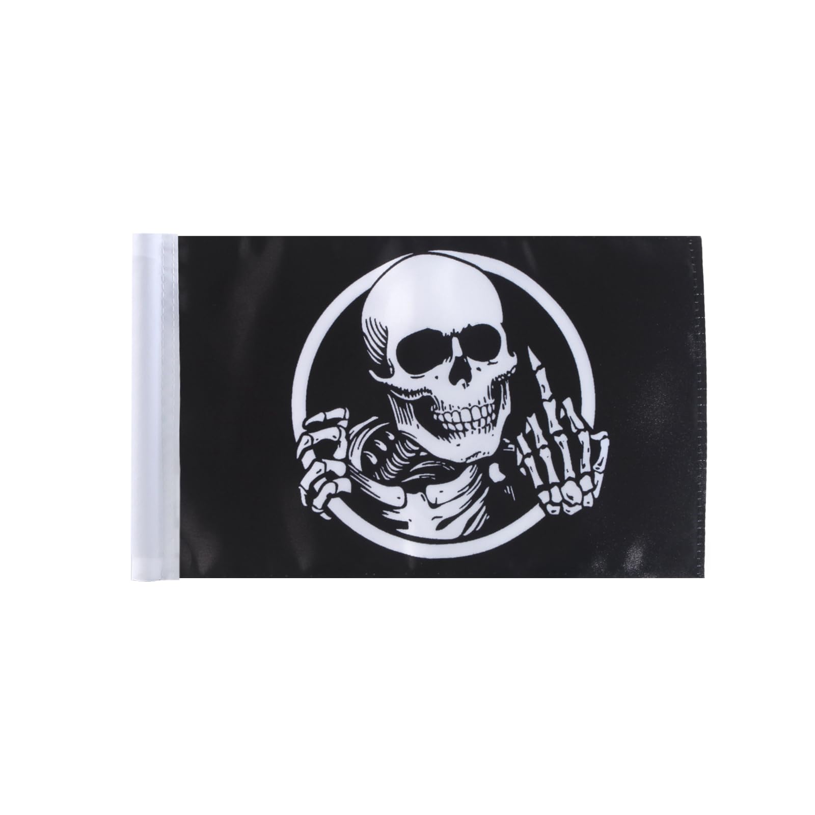 Pirate American Flag Bandana Crossbones Skull 6x 9'' Flags, Motorcycle Flag with 4/5'' Sleeve For 3/8'' Flag Mount Poles For Har