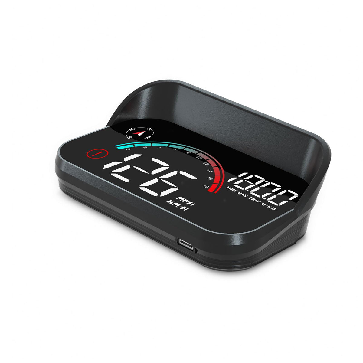 AZIJYV Windshield Speedometer Projector, Digital GPS Speedometer with Speed, Overspeed, Heads Up Display for Cars Suitable for A