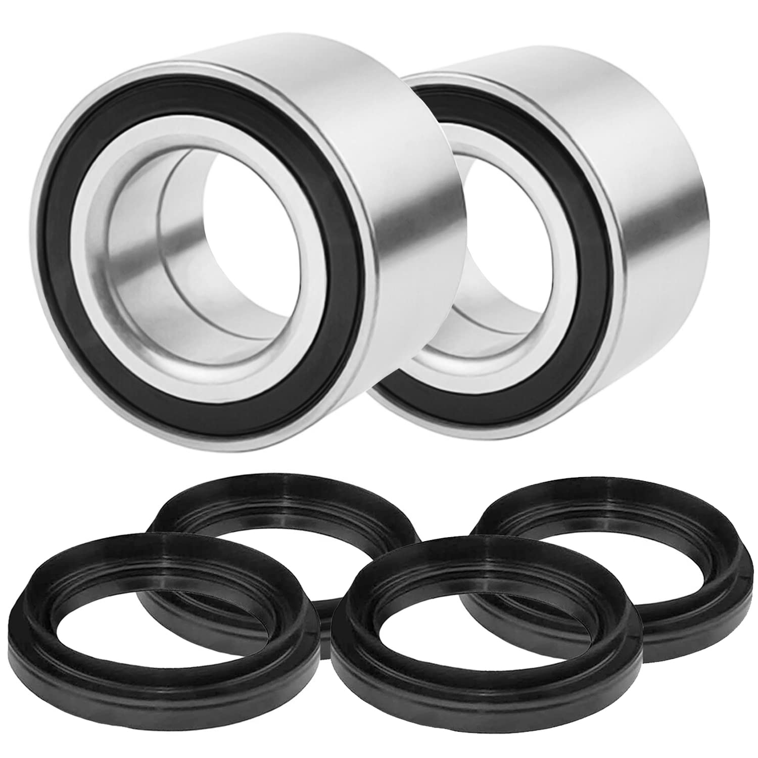 OCTOPUS TRX350FE 350 4x4 Rancher ATV Bearing Kit Front Wheel Bearings Full Front Wheel Set & Bearing Rubber Seals 2000-2006 - 2 