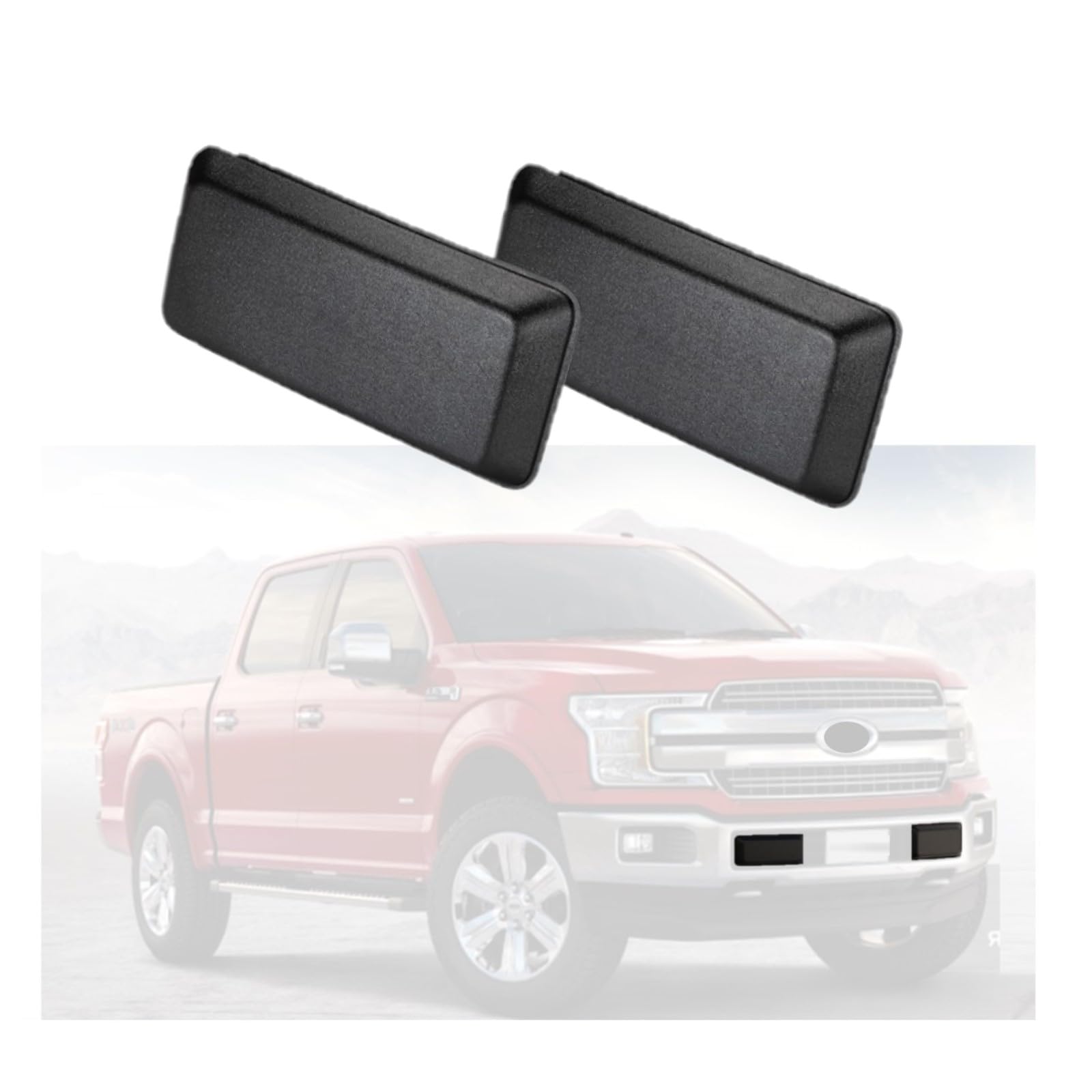 Replacement Front Bumper Guard Left and Right 2018 2019 2020 Fit for Ford F150 F-150 Front Bumper Cover Trim Plastic Front Bumpe