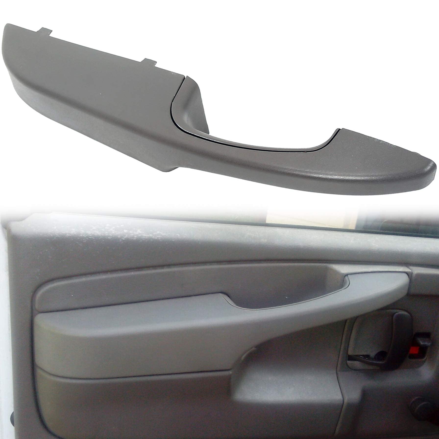 Ecotric Interior Pull Handle Door Armrest Compatible With 2003-2019 Chevrolet Express Van Gmc Savana Left Driver Side Replacemen