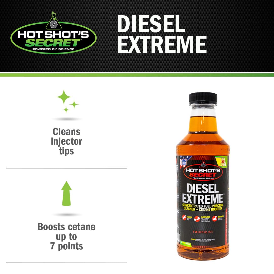 Hot Shot's Secret Diesel Extreme 1 Qt Fuel Additive, Amber, Model P040432Z